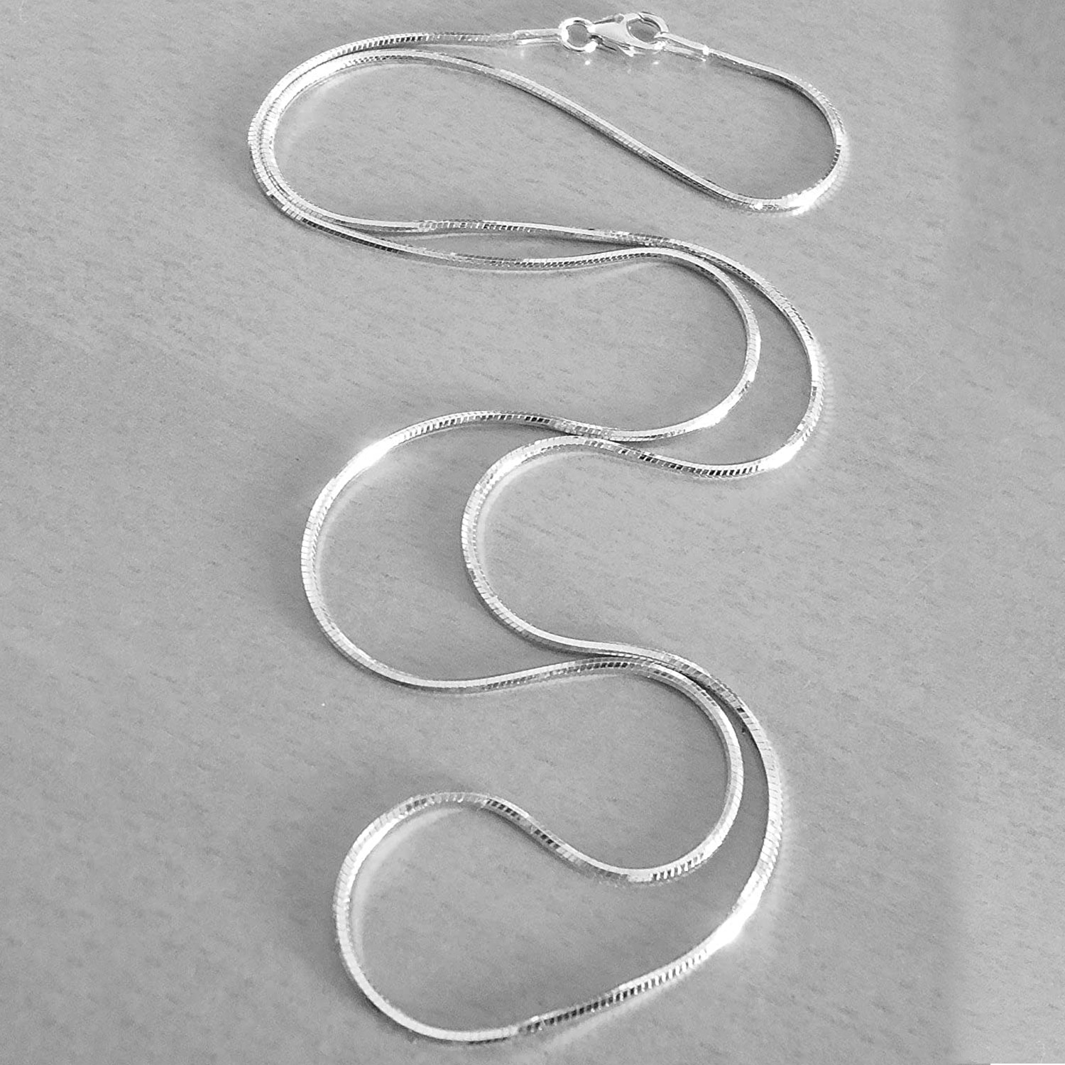 Sterling Silver Magic 8 Sided Italian Snake Chain