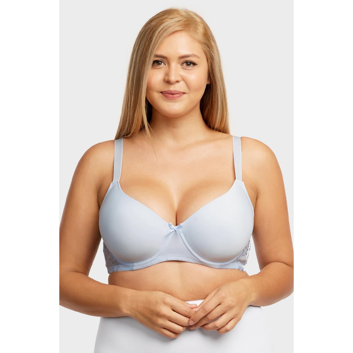 6 Pack Mamia Ladies Full Cup Plain Lace Bra