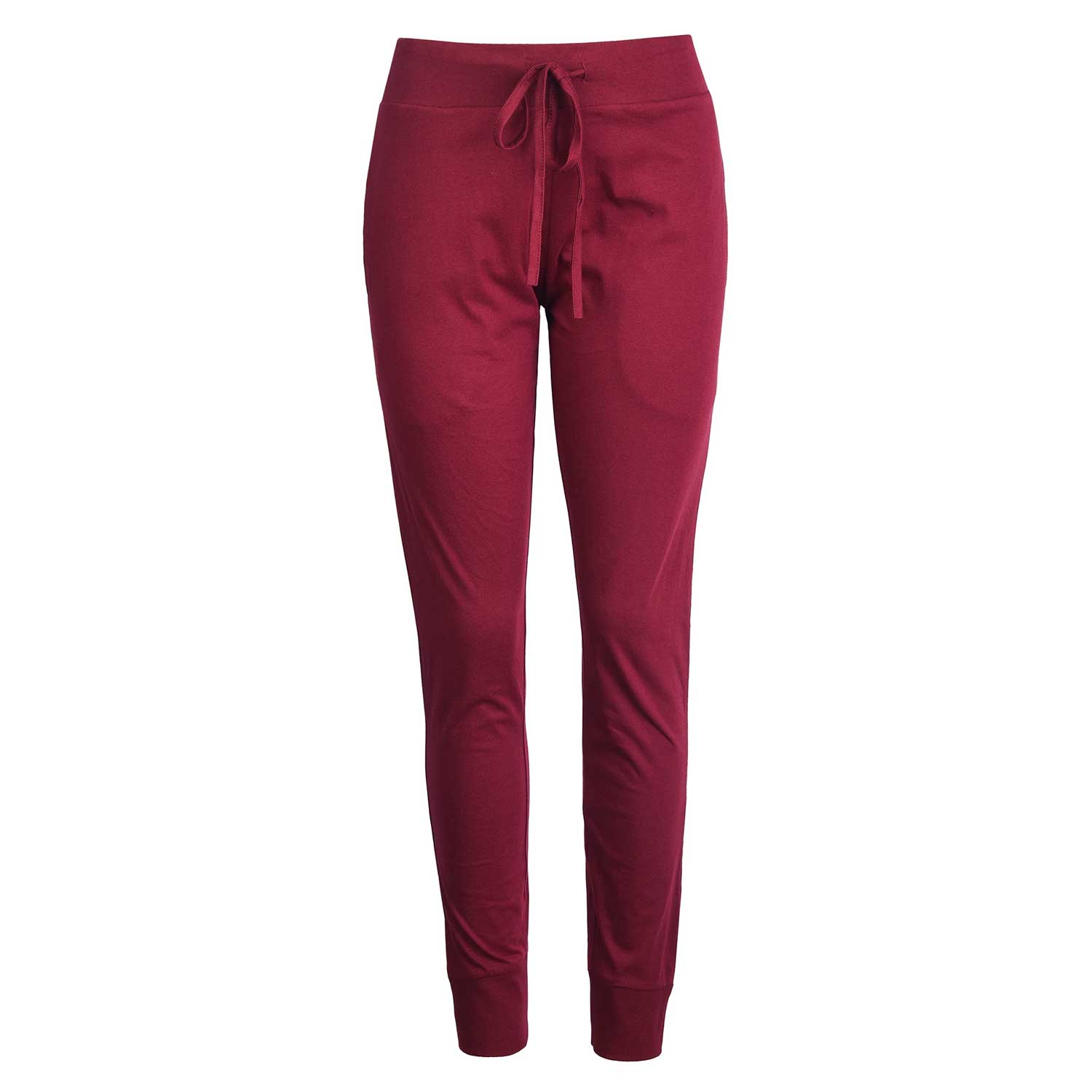 Ladies Cotton Lightweight Jogger Pants With Pockets