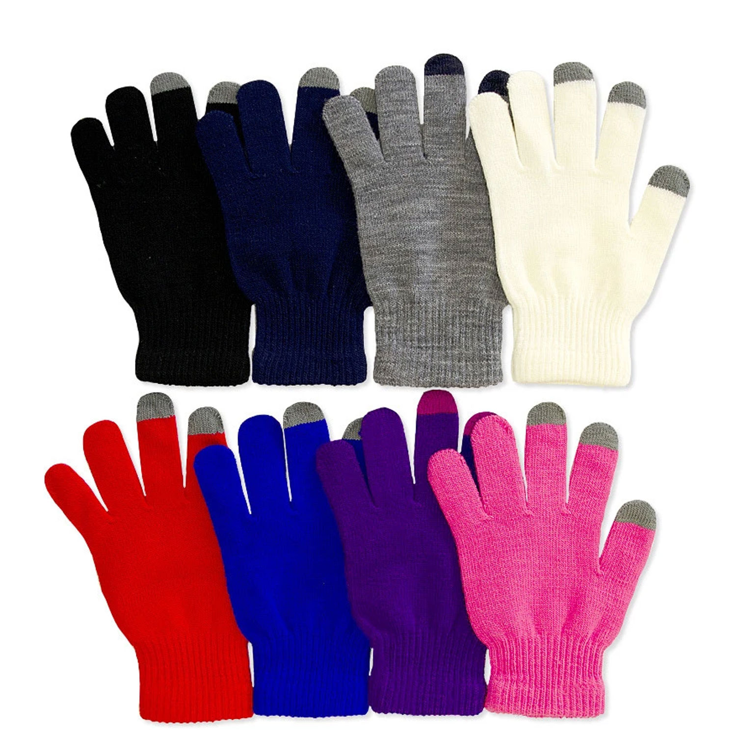 8 Pairs Ladies Touch Screen Magic Gloves