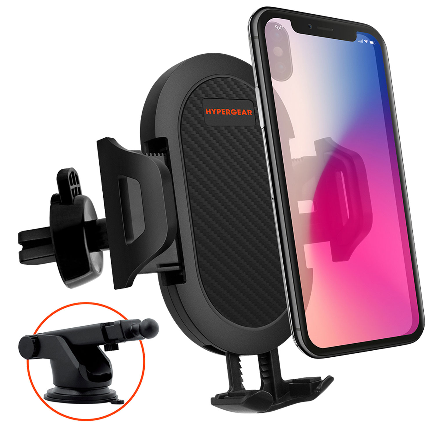 HyperGear 3-in-1 Phone Mount Kit 