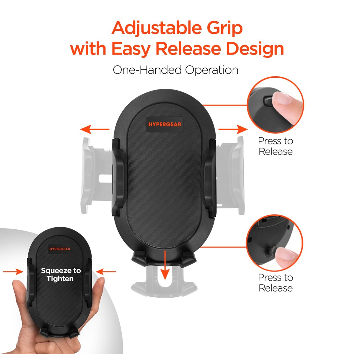 HyperGear 3-in-1 Phone Mount Kit 