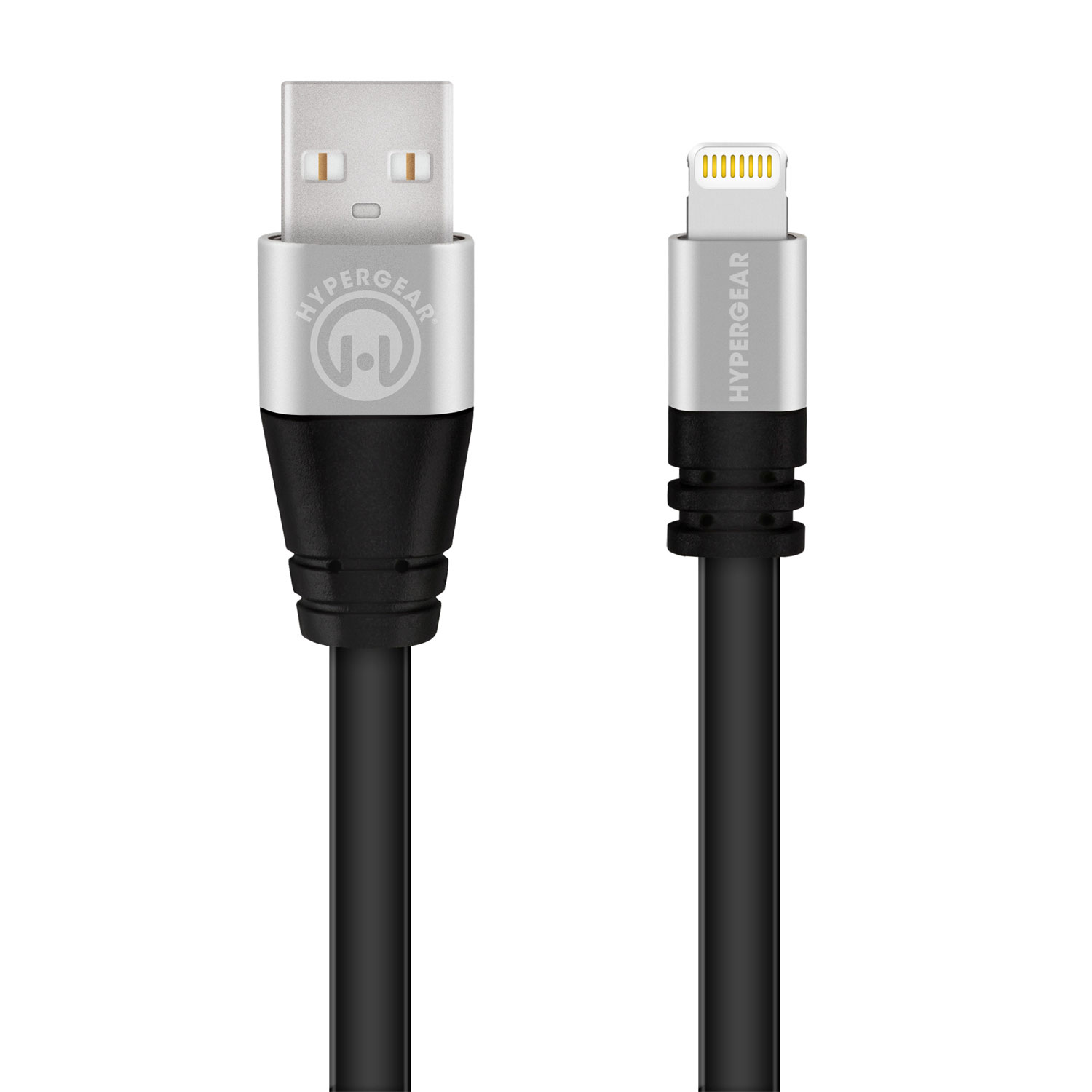 HyperGear Flexi MFI Charge Sync Flat Cable 6ft Black
