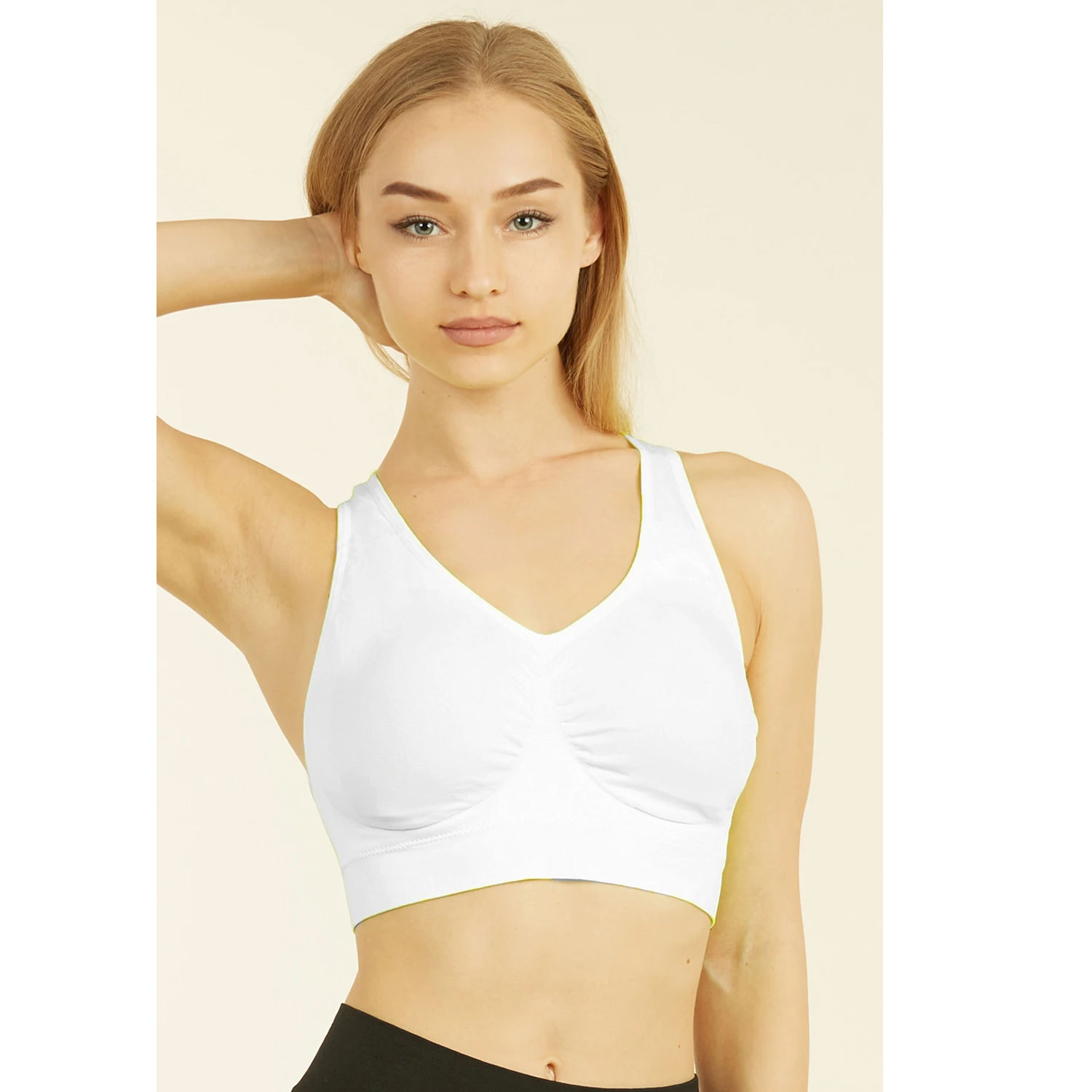  Sofra Women's Sports Bras 6 Pack