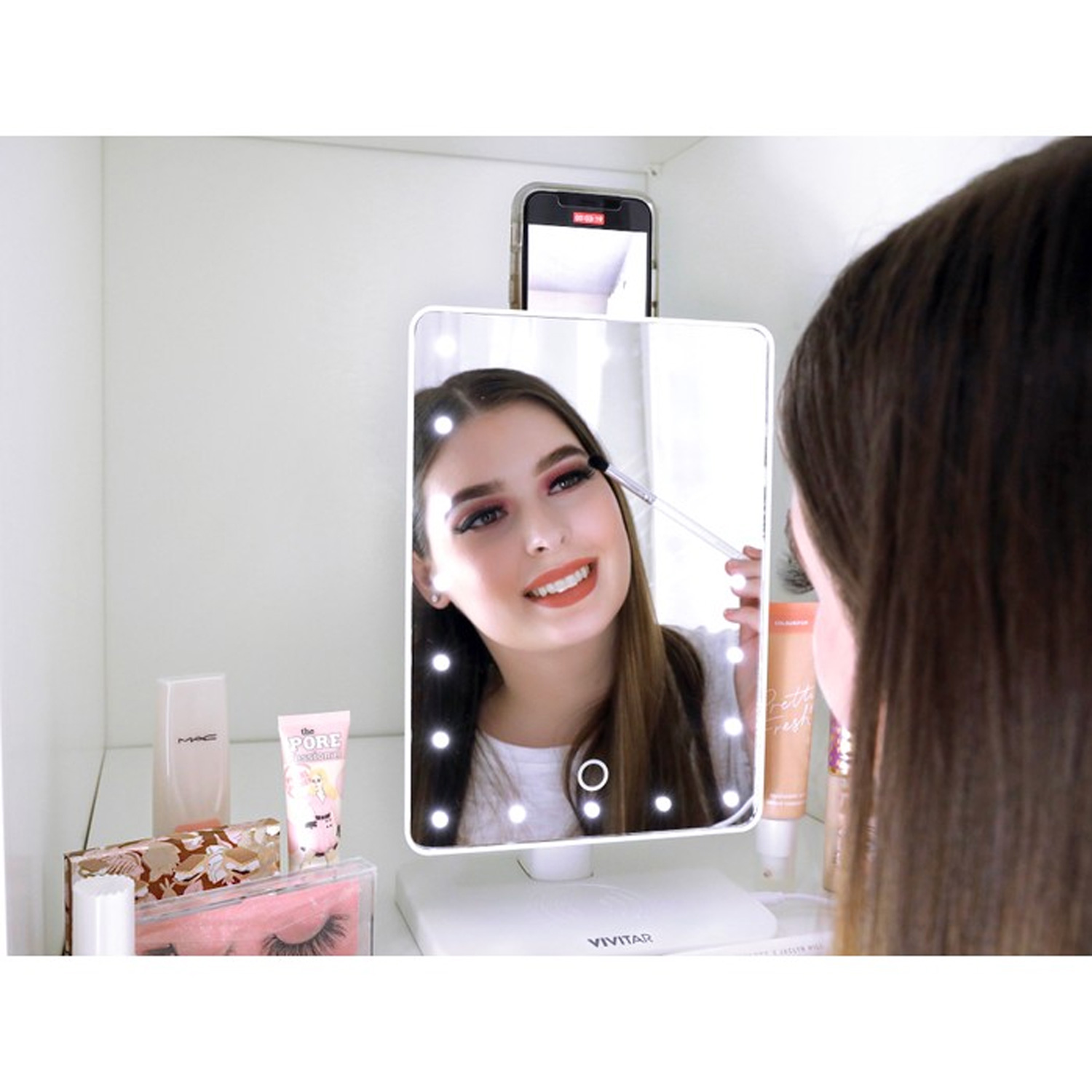 Vivitar Mirror 10X Magnification W/ Bluetooth Speakers And Wireless Charging