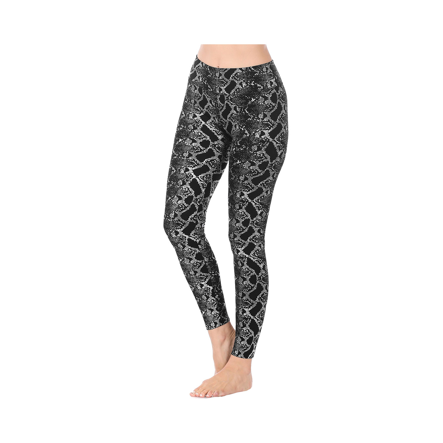  Snake Print Fleece Leggings 3 Pack