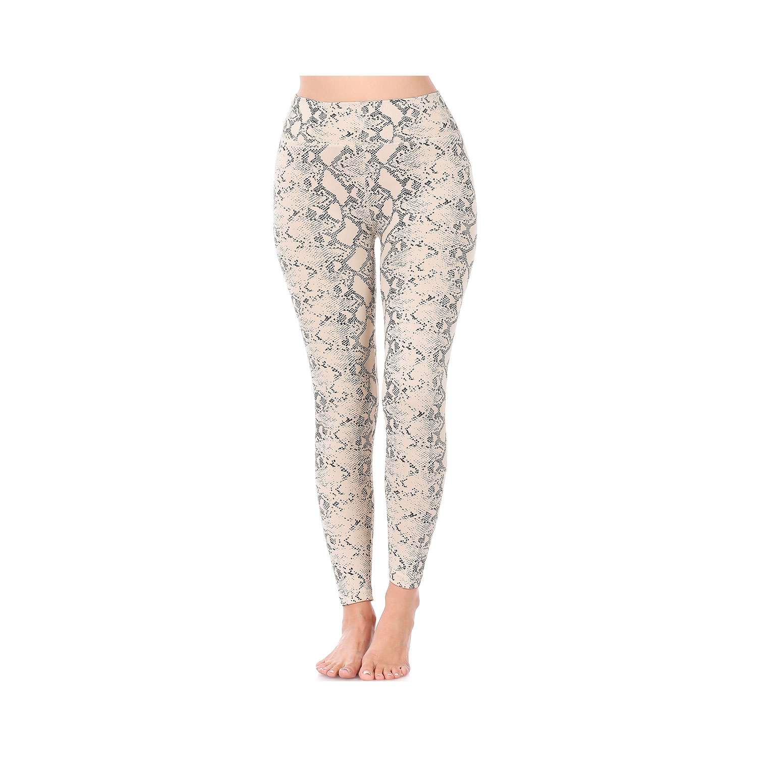  Snake Print Fleece Leggings 3 Pack