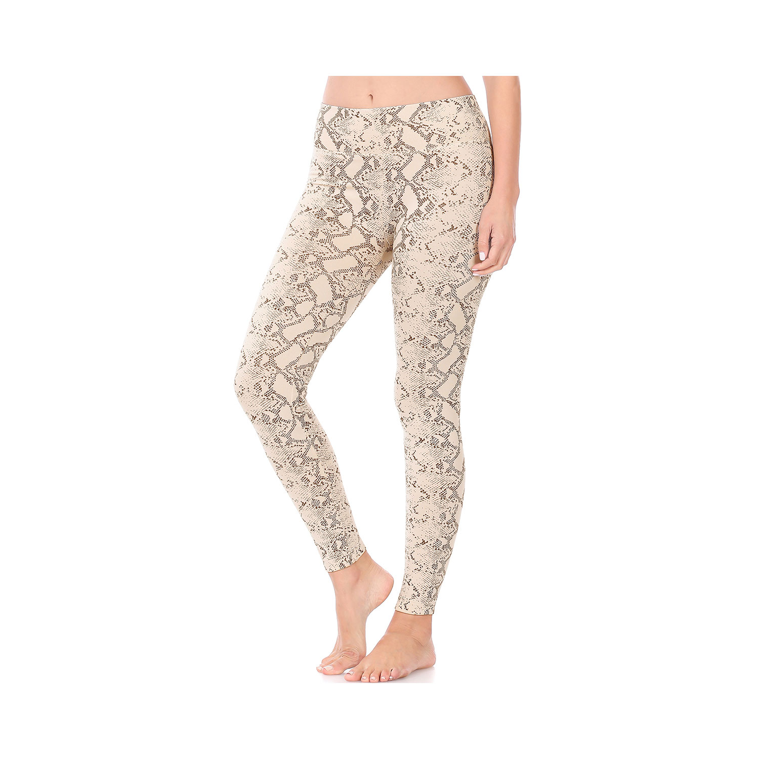  Snake Print Fleece Leggings 3 Pack