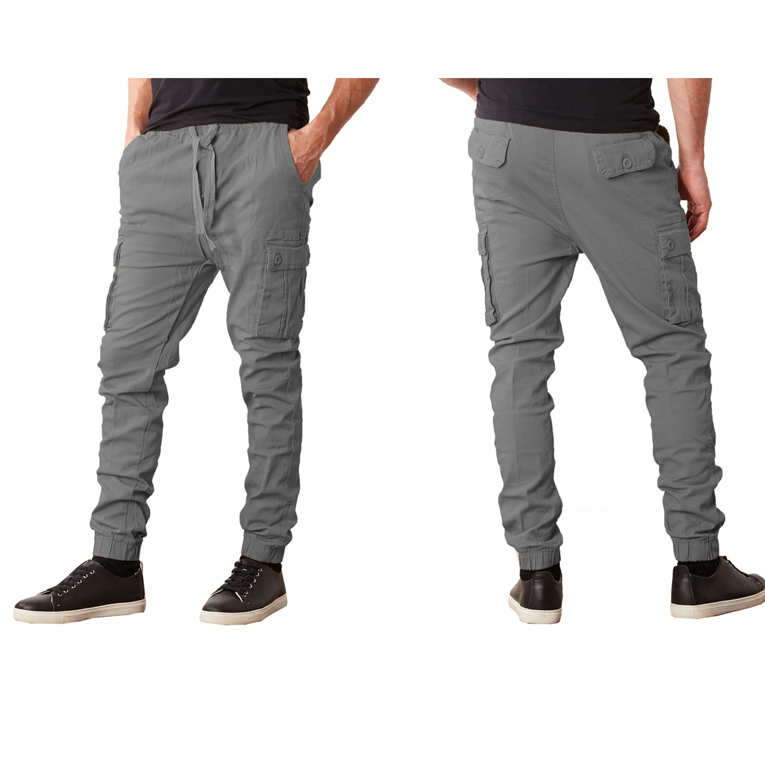 Men's Slim Fit Classic Cotton Stretch Cargo Jogger