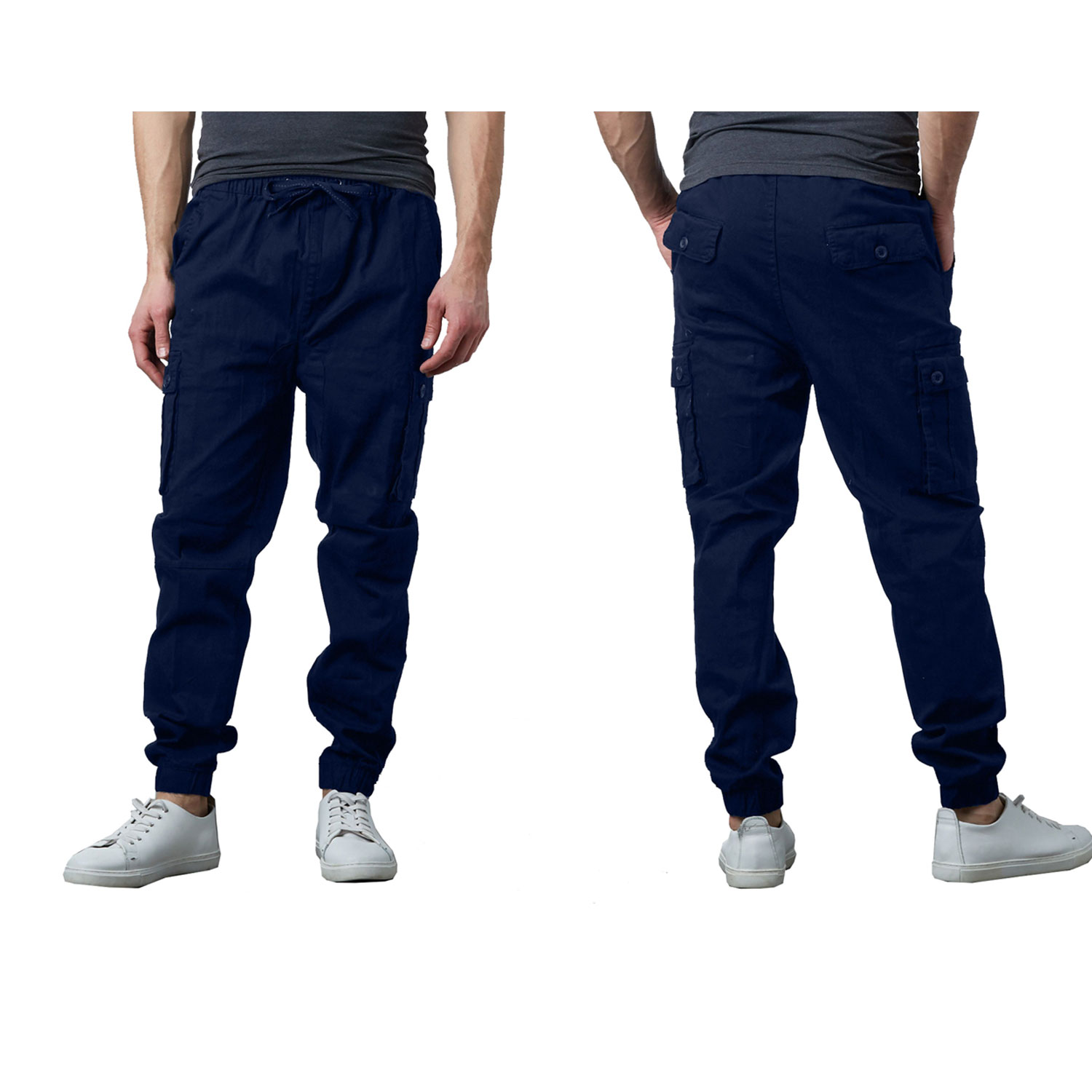 Men's Slim Fit Classic Cotton Stretch Cargo Jogger