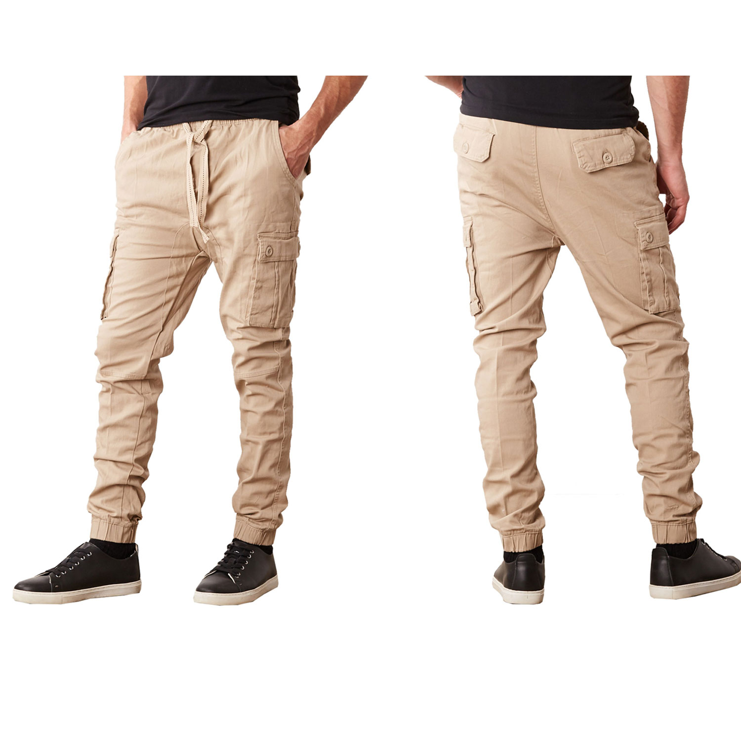 Men's Slim Fit Classic Cotton Stretch Cargo Jogger