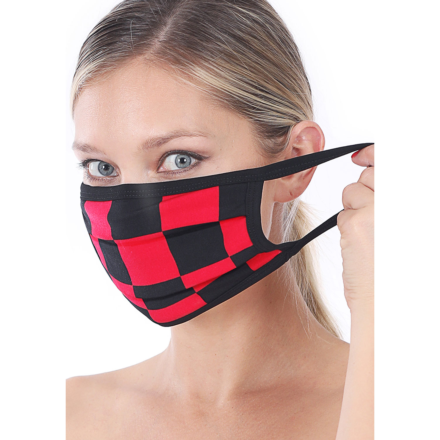 5 Pack Checkers Washable Mask