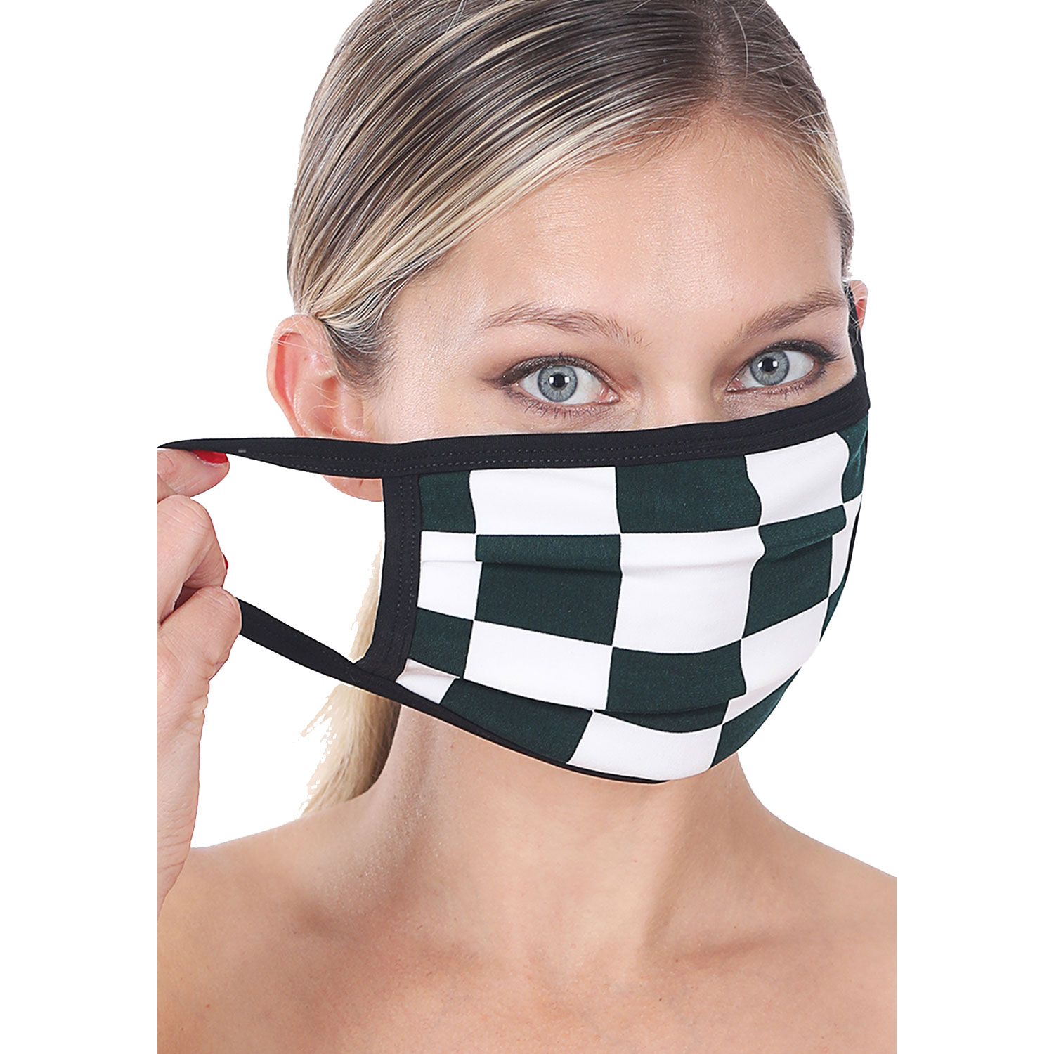 5 Pack Checkers Washable Mask