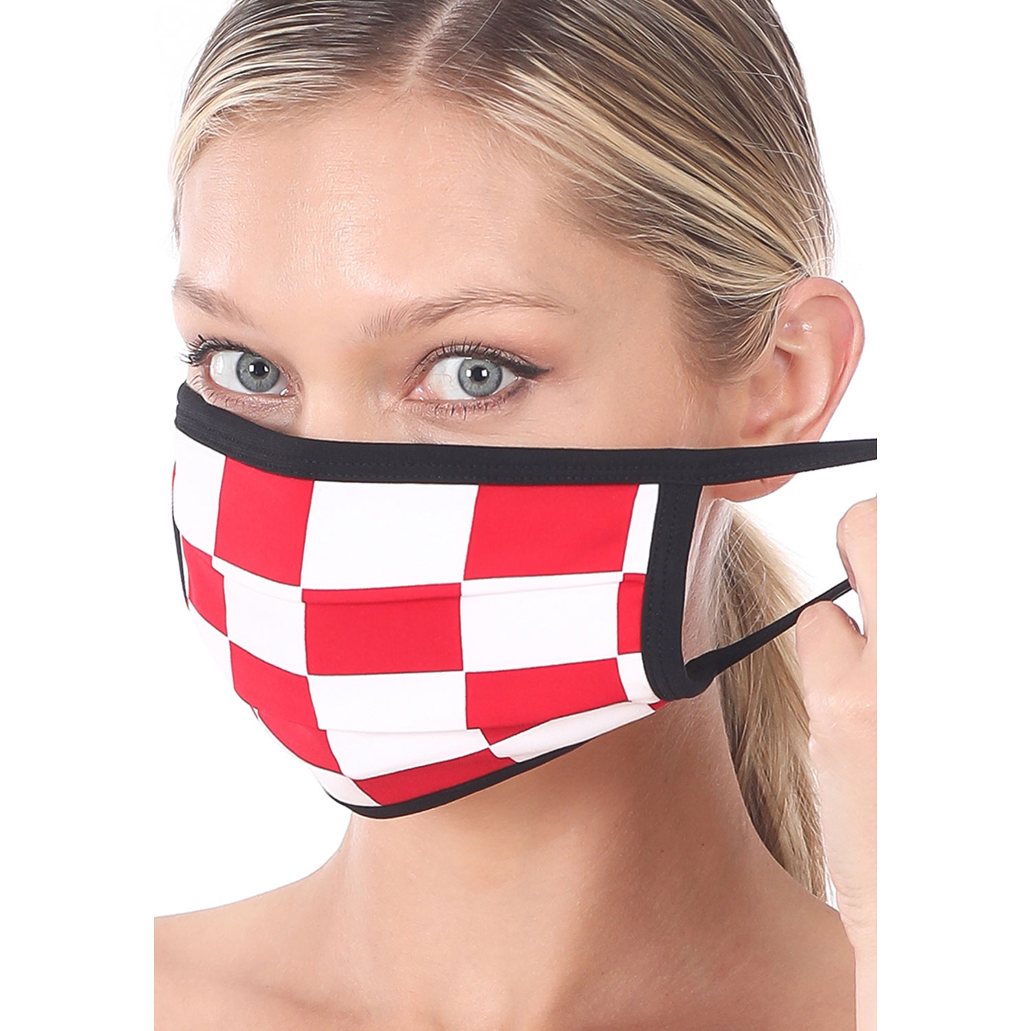 5 Pack Checkers Washable Mask