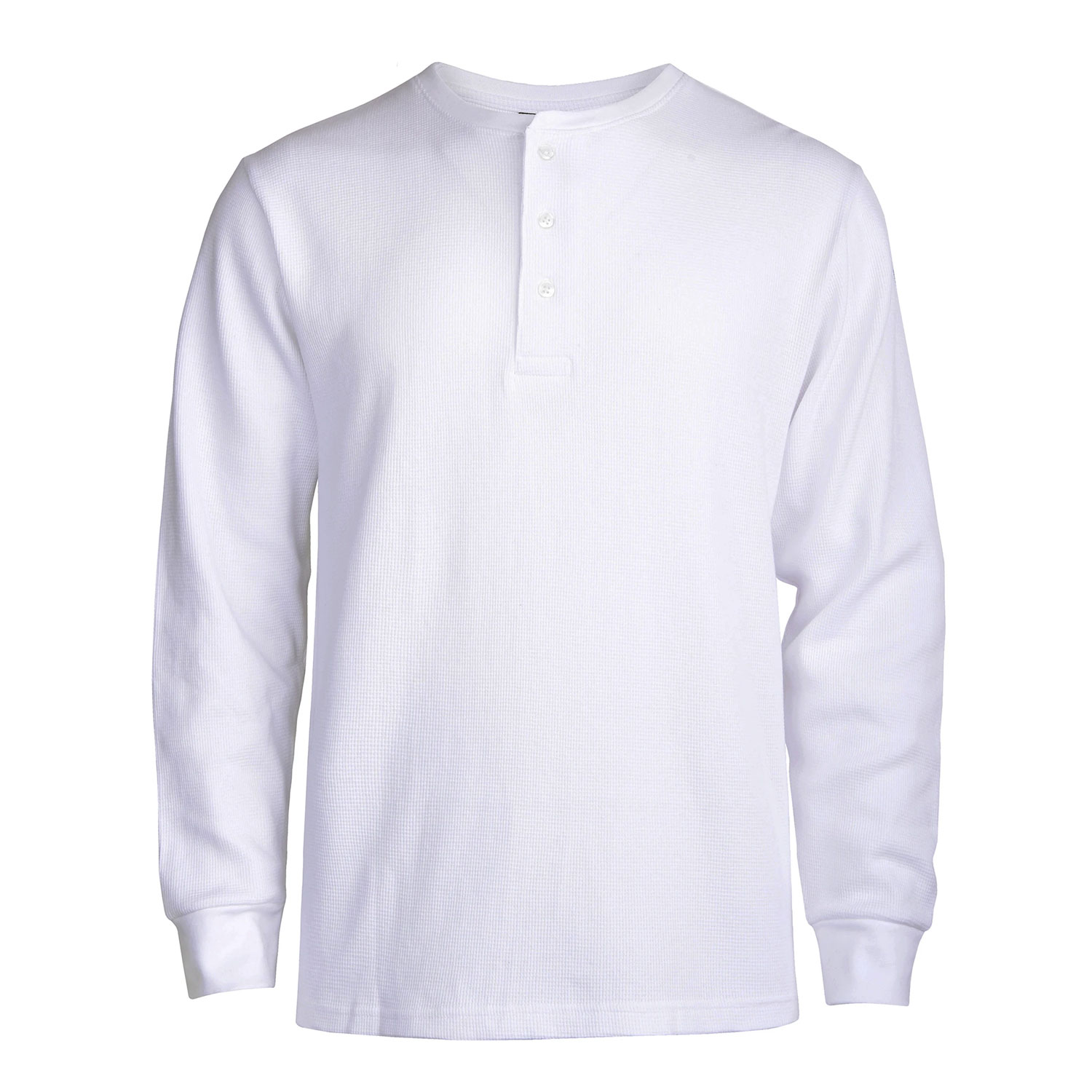Men's Waffle Knit Thermal Henley Shirt