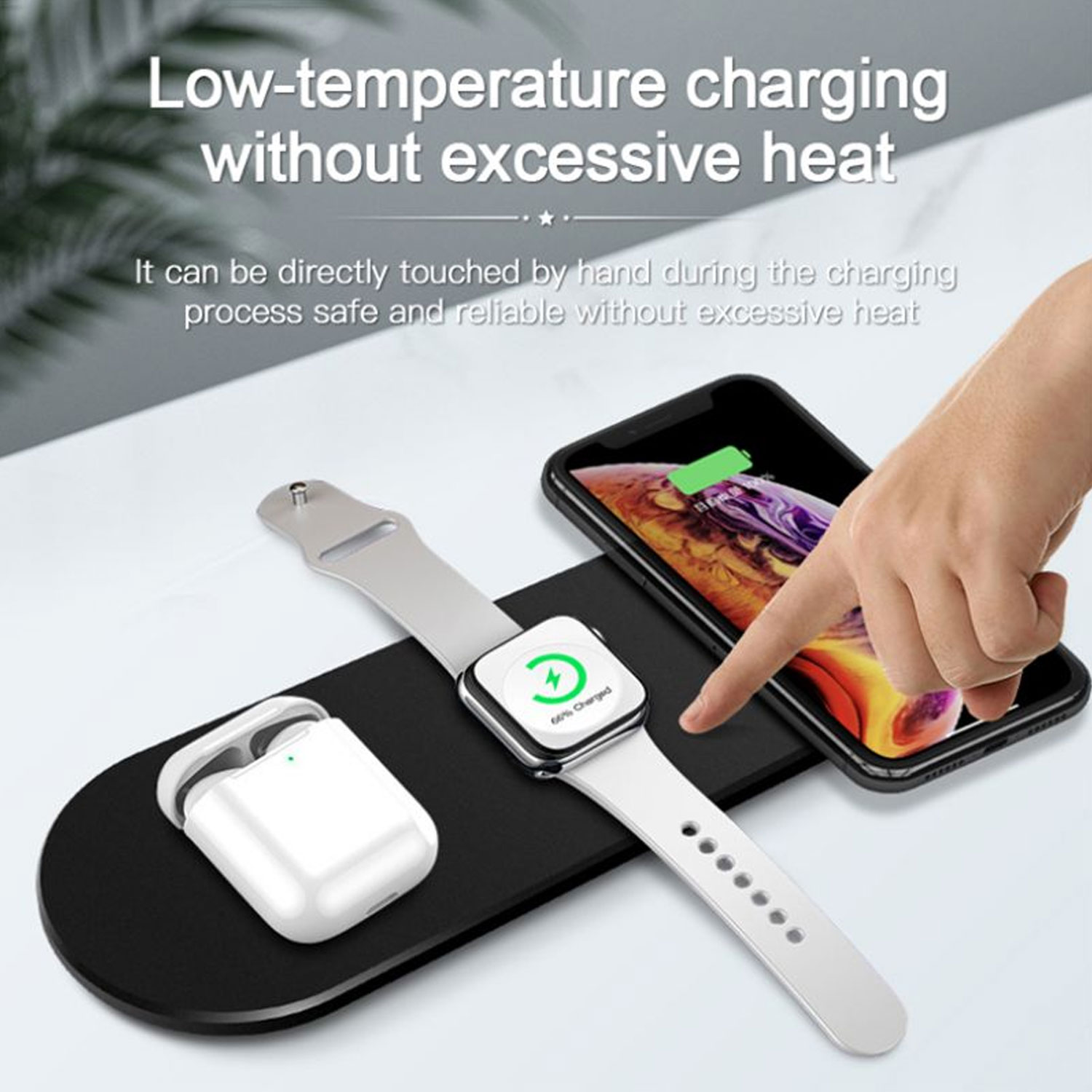 3-in-1 Ultra-Thin Fast Wireless Charging Pad