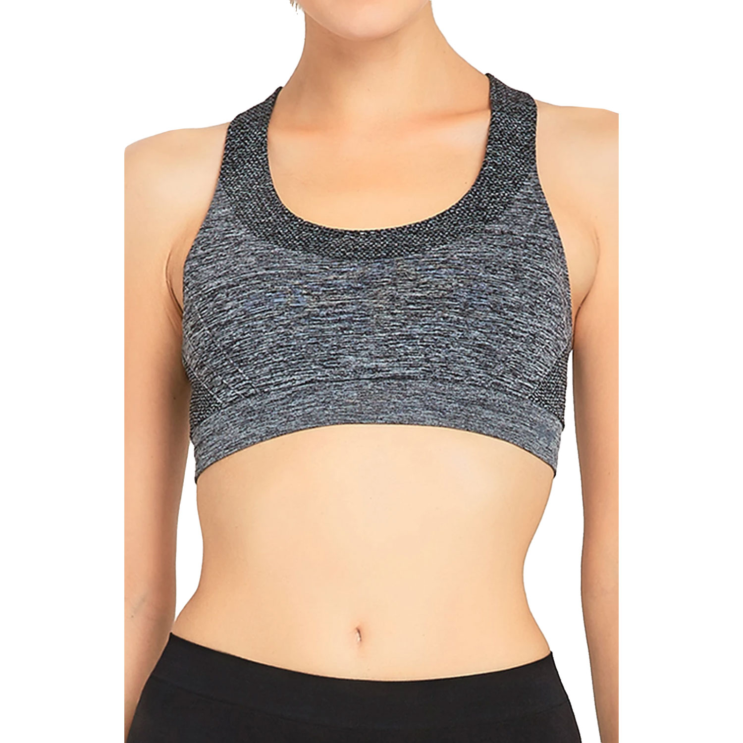 3 Pack Sofra Ladies Seamless Sports Bra