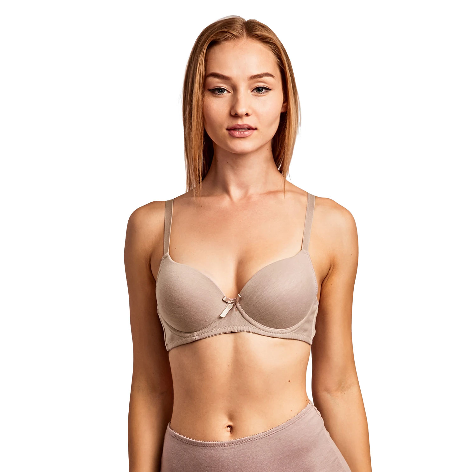 6-Pack Sofra Ladies Plain Cotton Bra