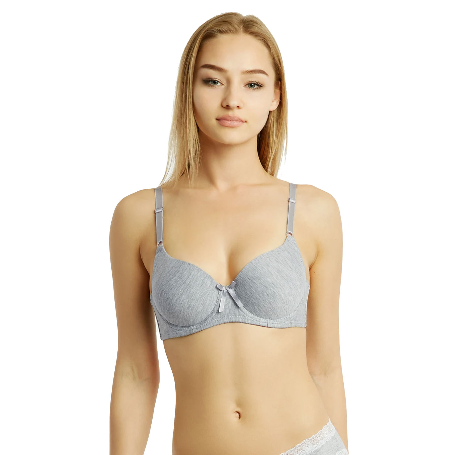 6 Pack Mamia Ladies Full Cup Cotton Plain Bra