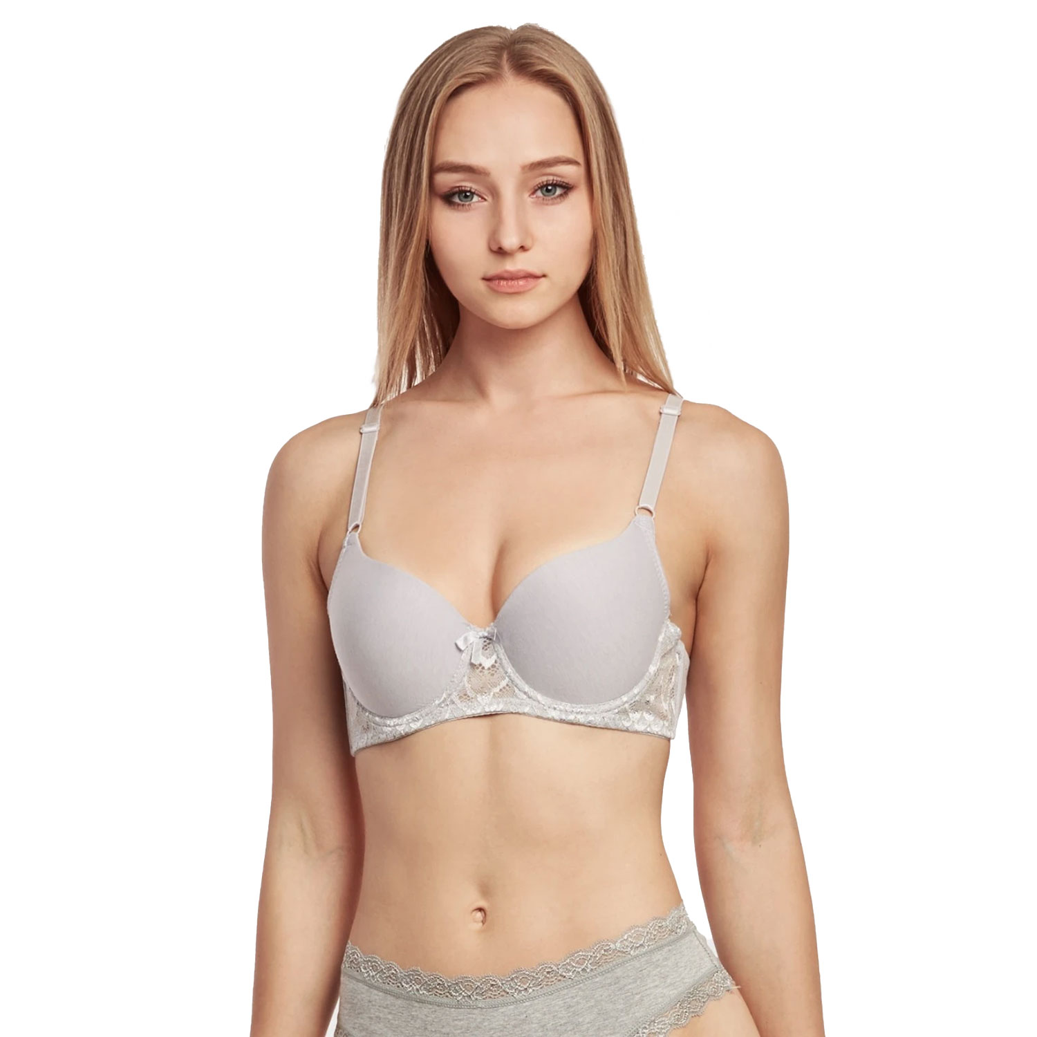 6 Pack Sofra Ladies Plain Lace Bra