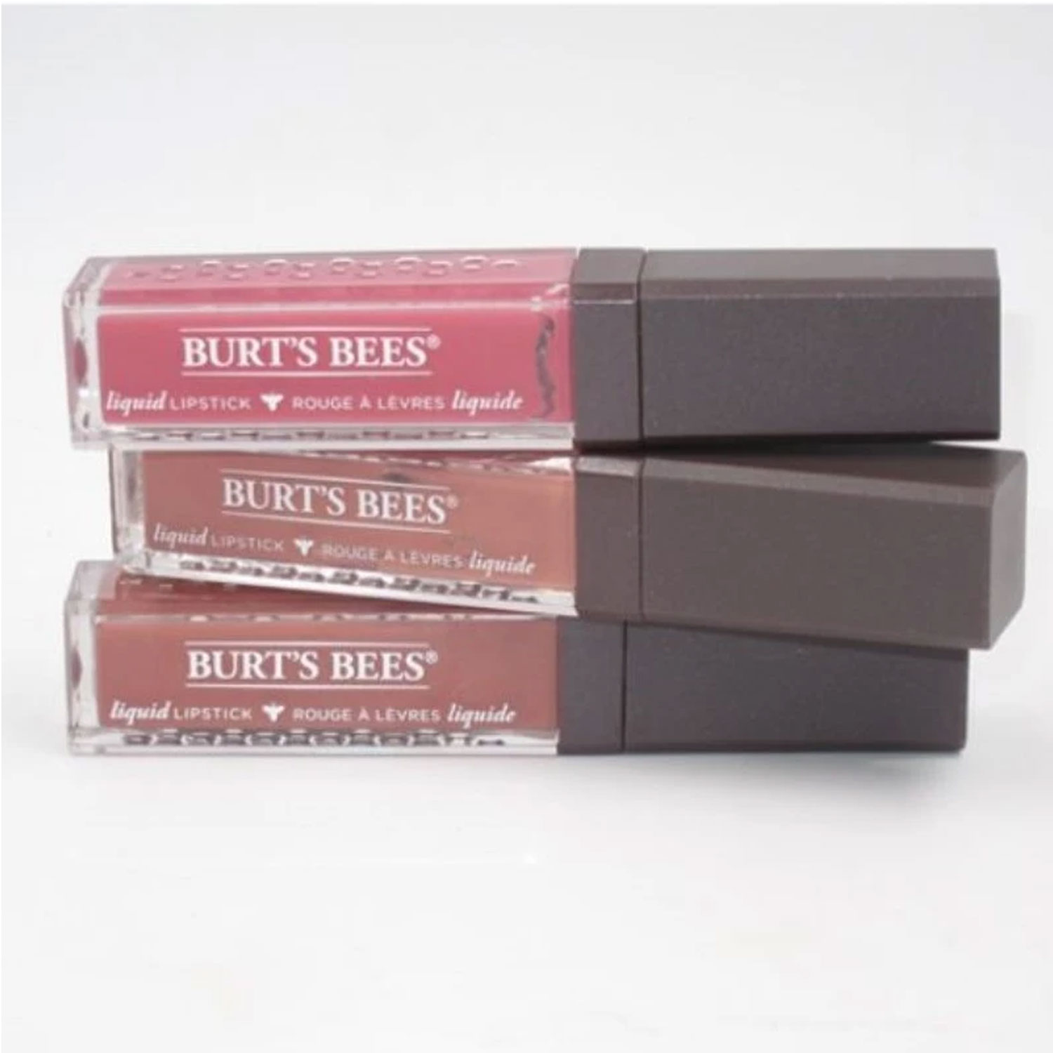 3 Pack Assorted Burt's Bees 100% Natural Moisturizing Liquid Lipstick
