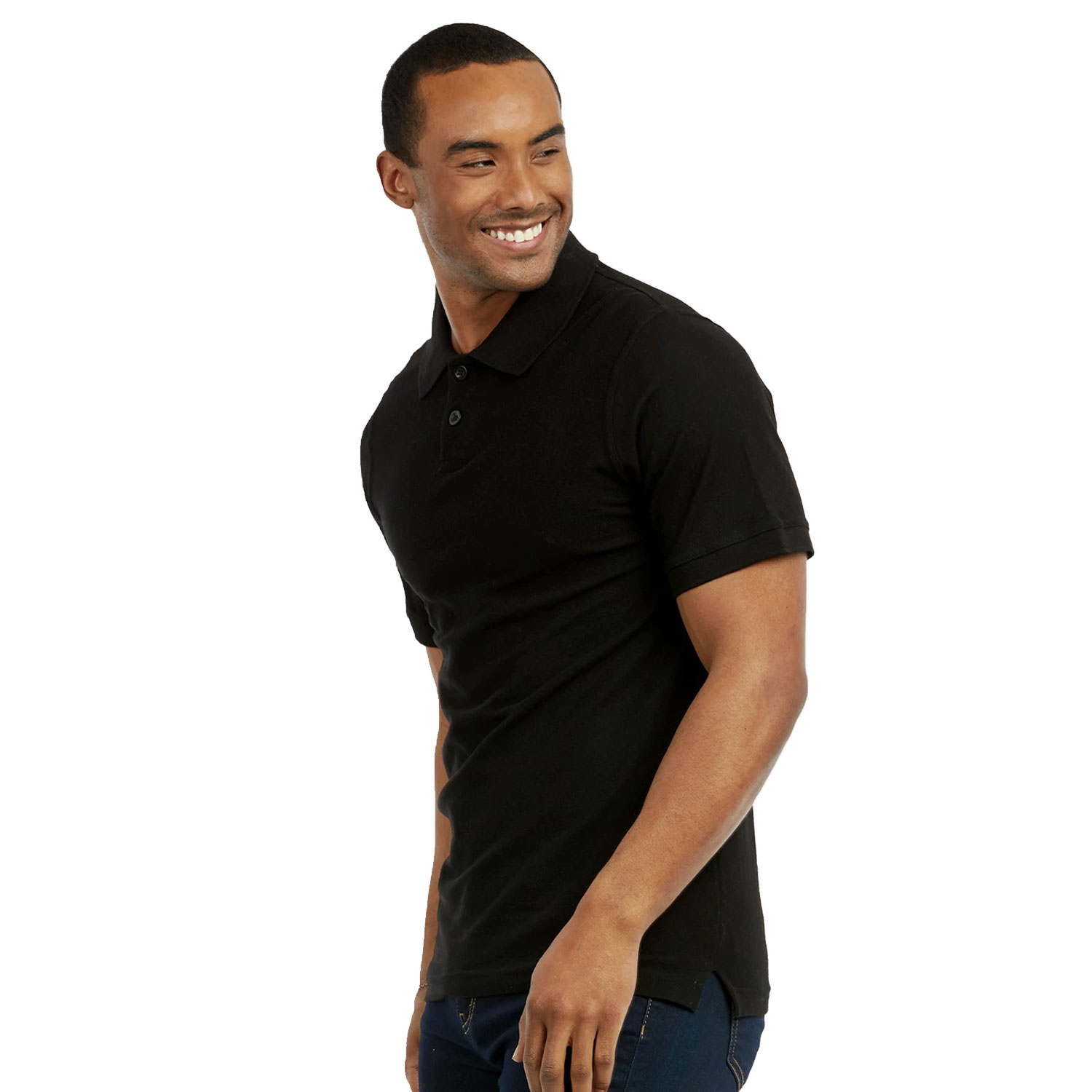 3 Pack 100% Cotton Men's Slim Polo Shirt