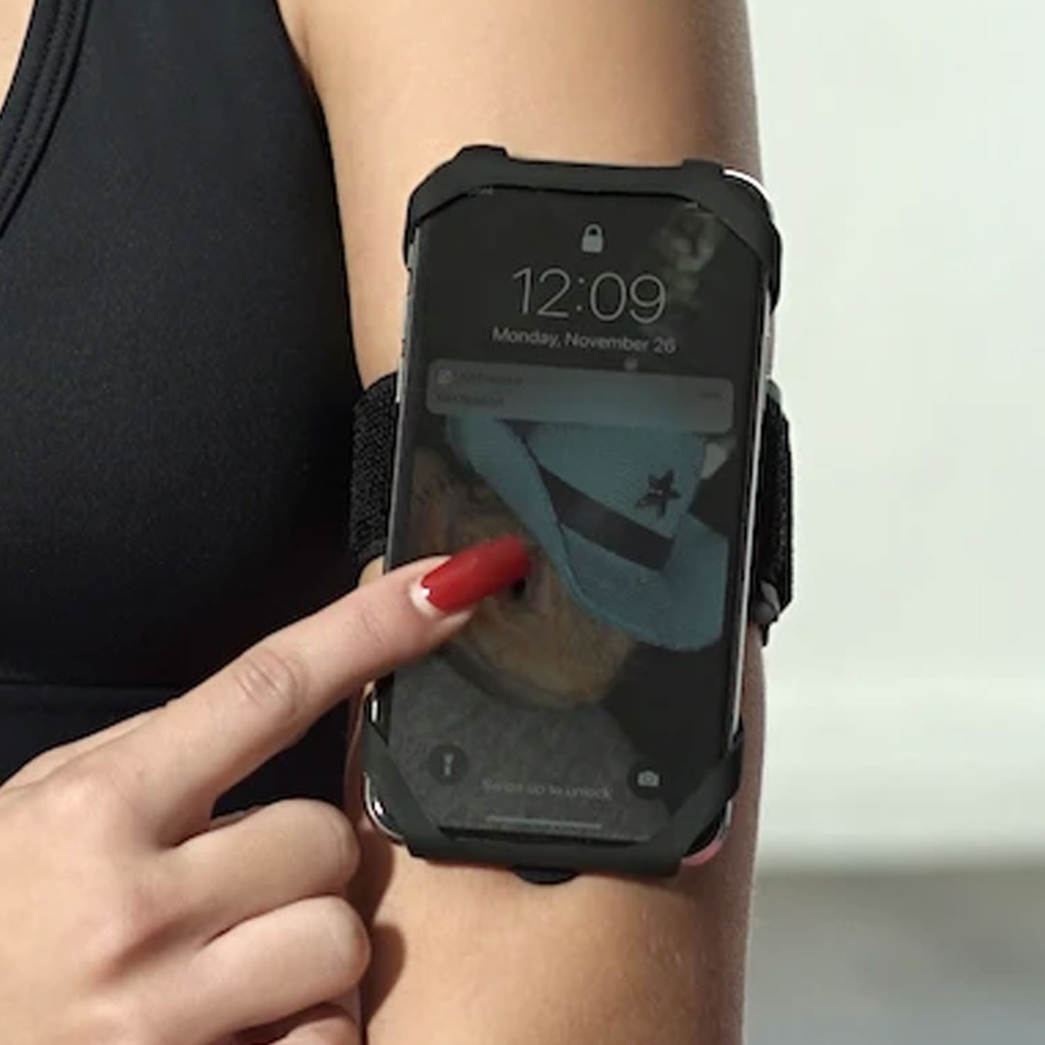 Cell Phone Armband And Lanyard For Easy Smartphone Access For Women