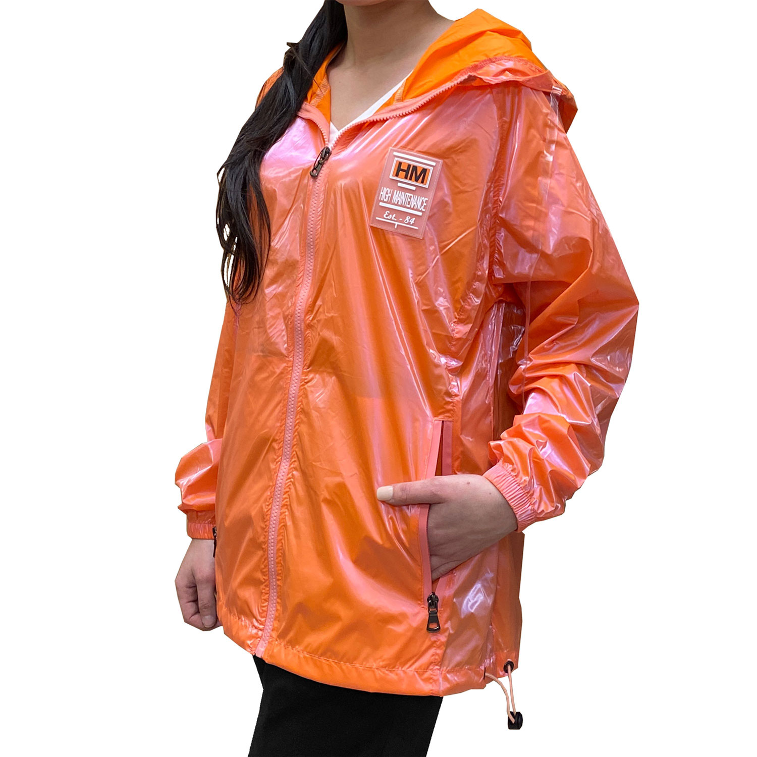 Women's Hooded Fashion Windbreaker