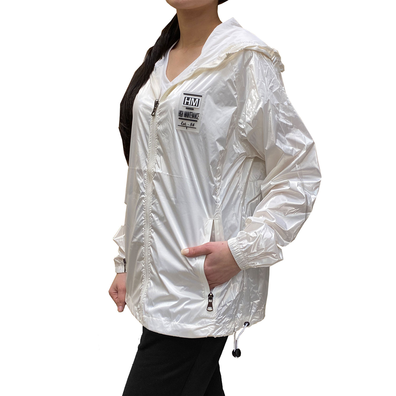 Women's Hooded Fashion Windbreaker