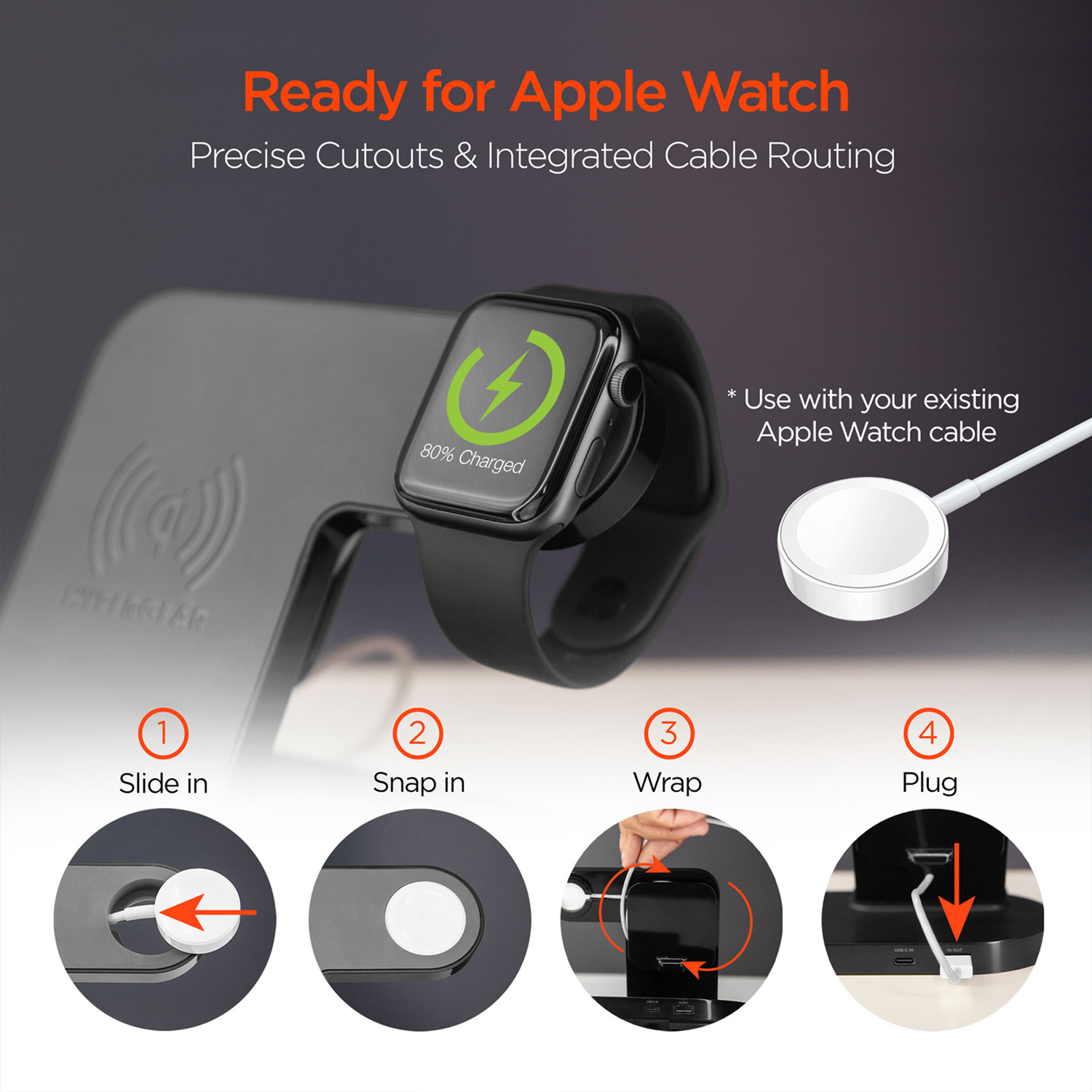HyperGear 3 In 1 Wireless Charging Dock