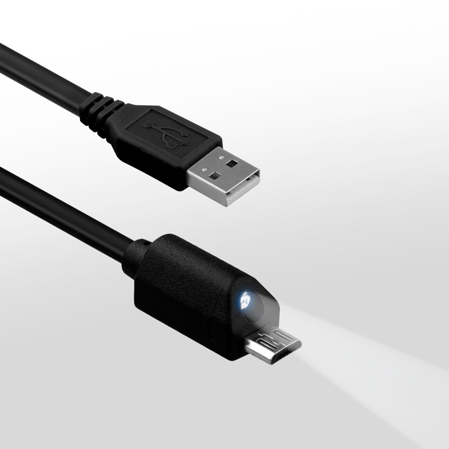 Naztech LED Micro USB Charge And Sync Cable with Capacitive Touch Control
