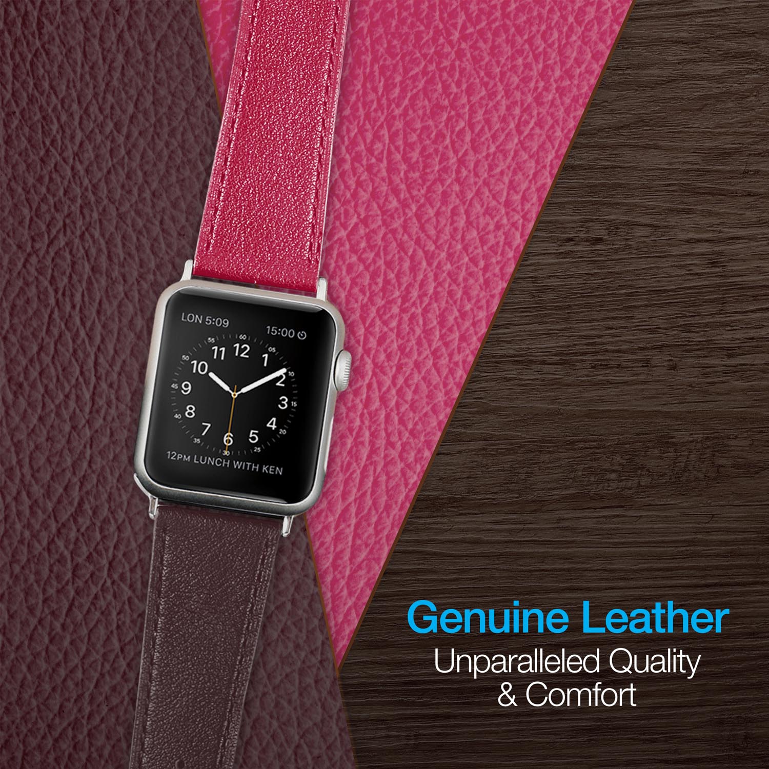 Naztech Leather Band for Apple Watch