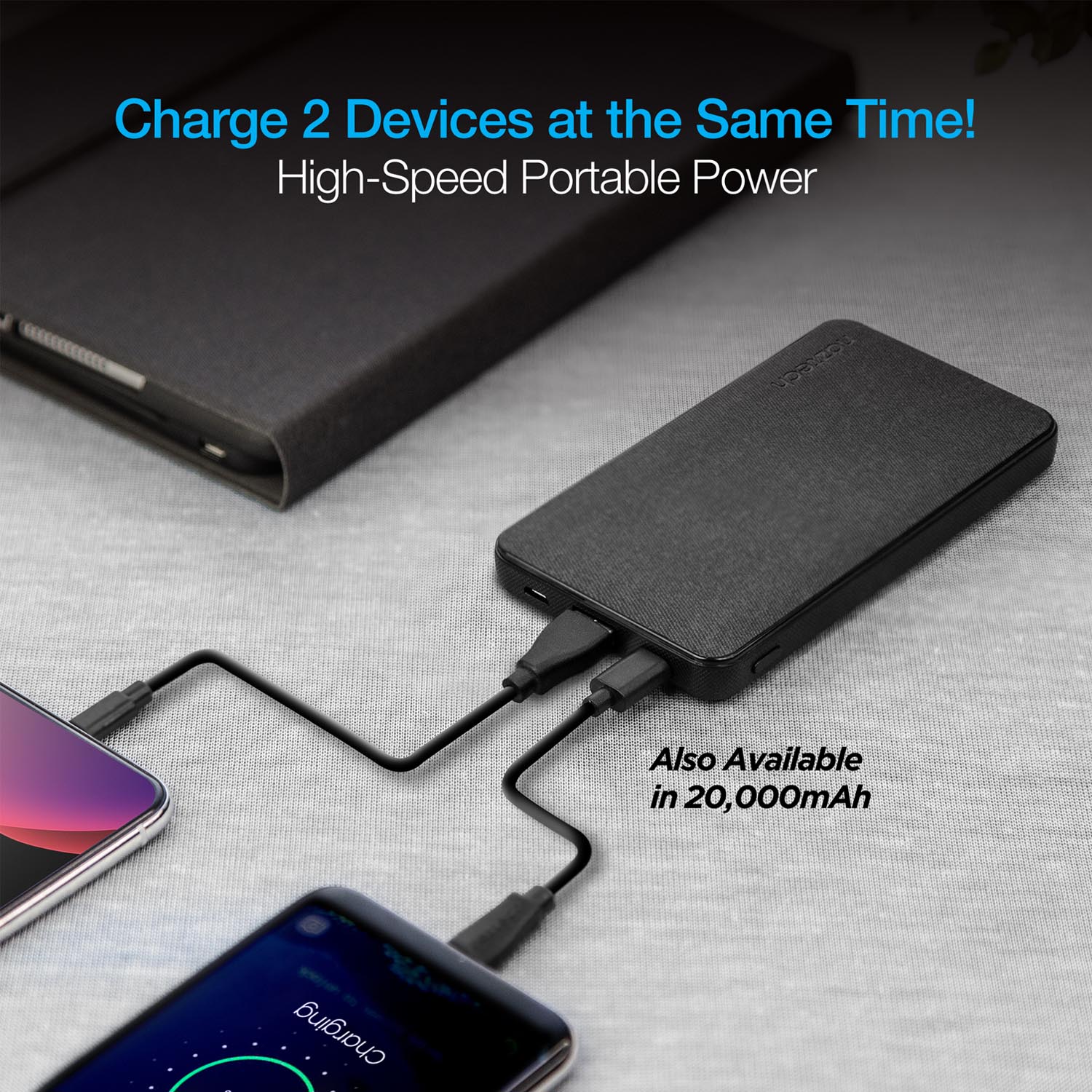 Naztech 10000mAh PD+QC Fabric Power Bank