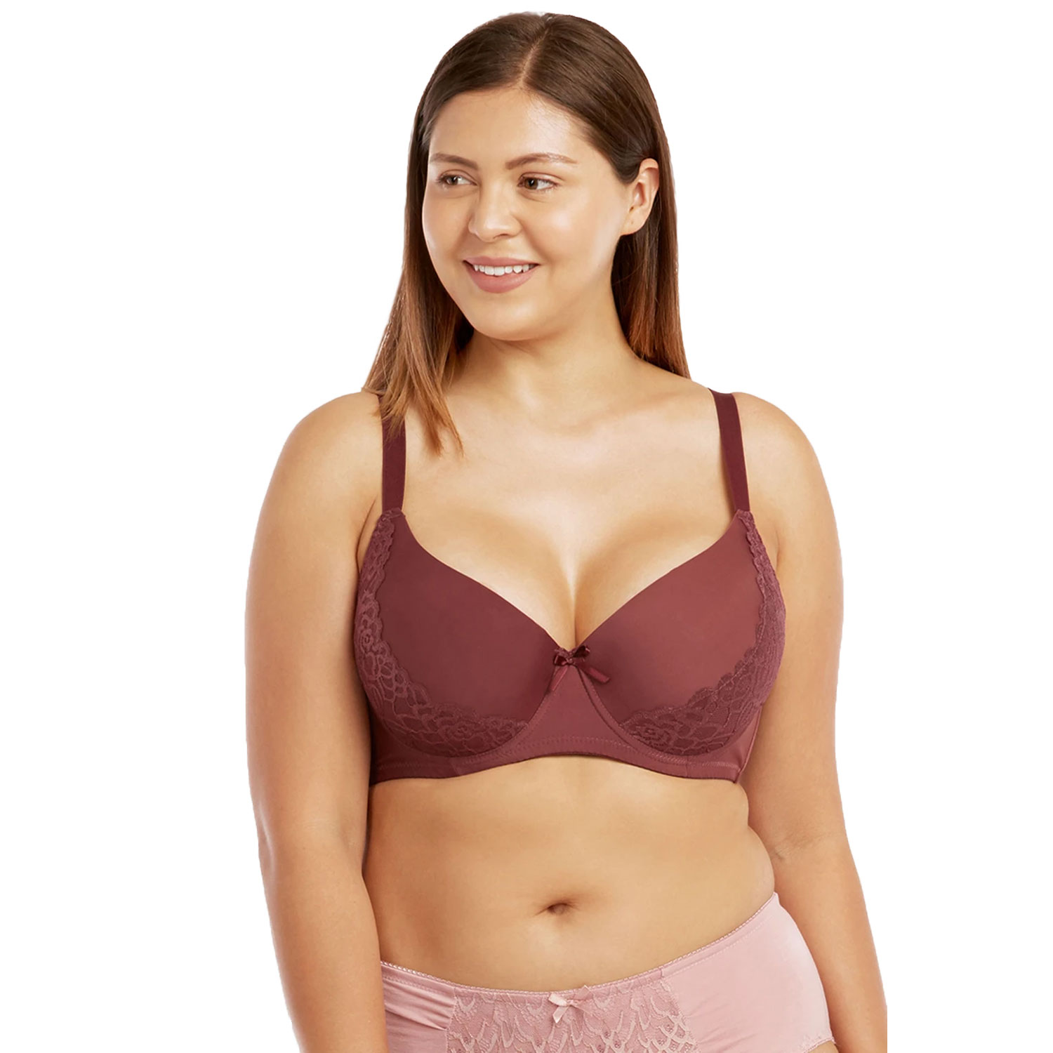 6 Pack Ladies Full Cup Plain Lace Bra