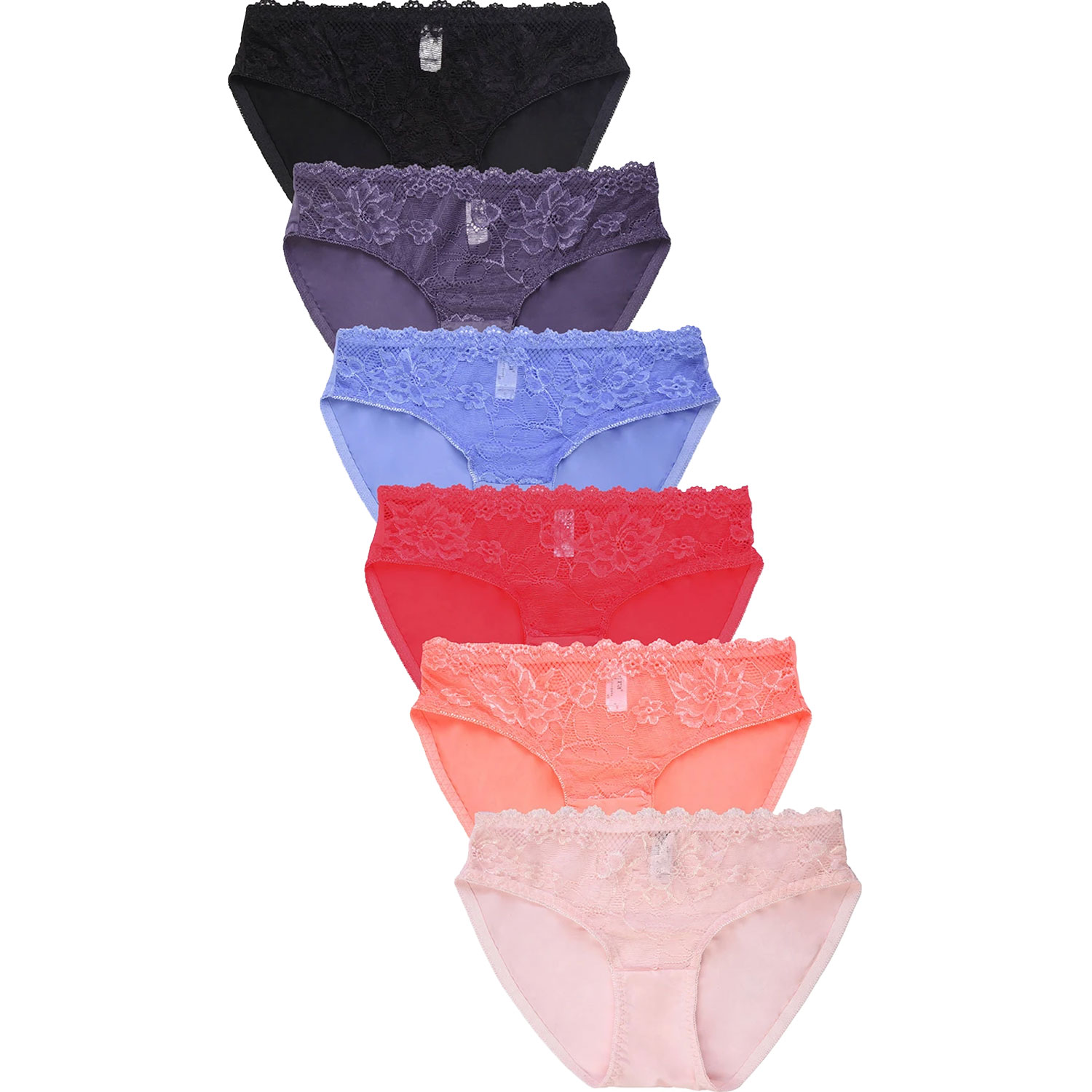 6 or 12 Pack Sofra Ladies Bikini Panty