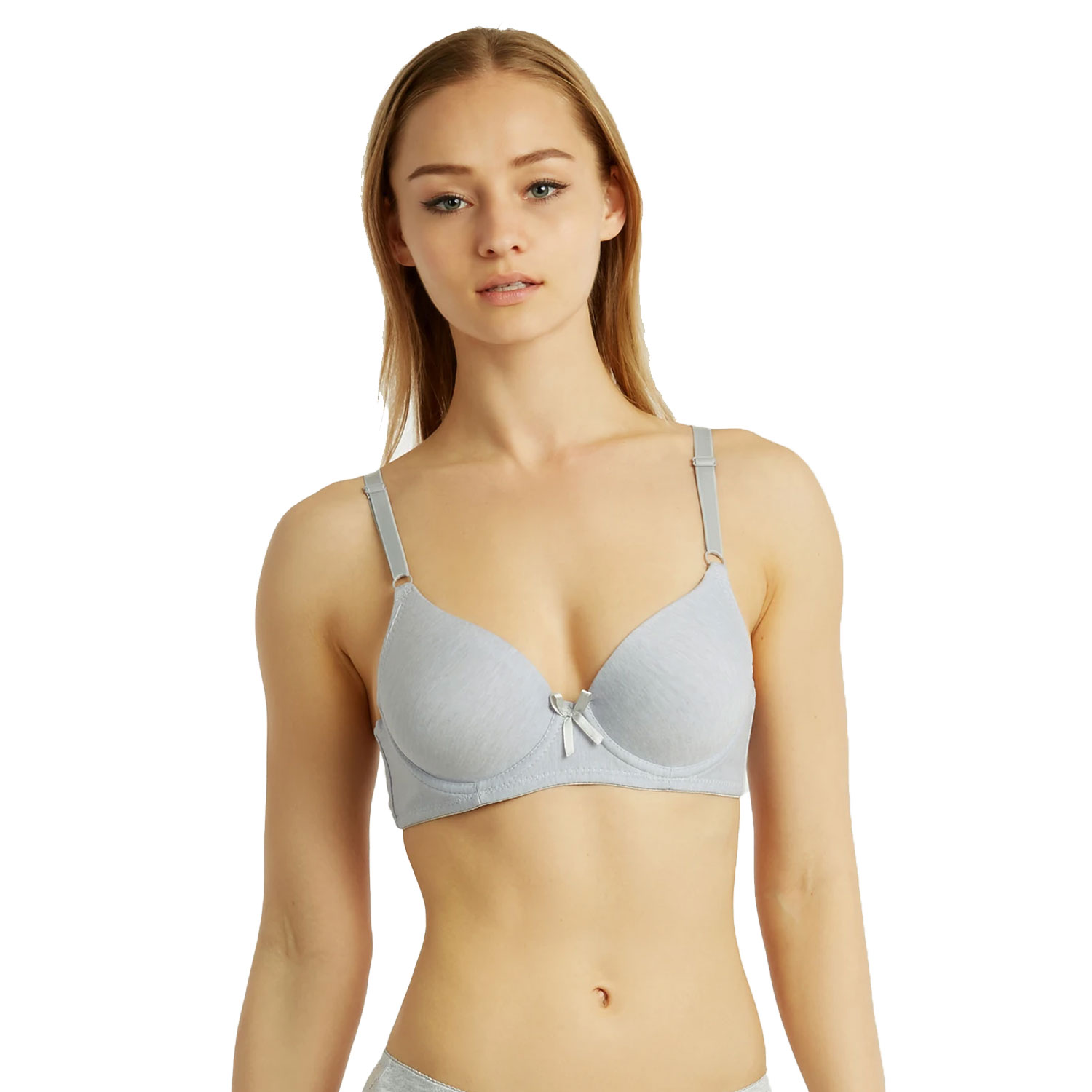 6-Pack Ladies Full Cup Plain Cotton Bra