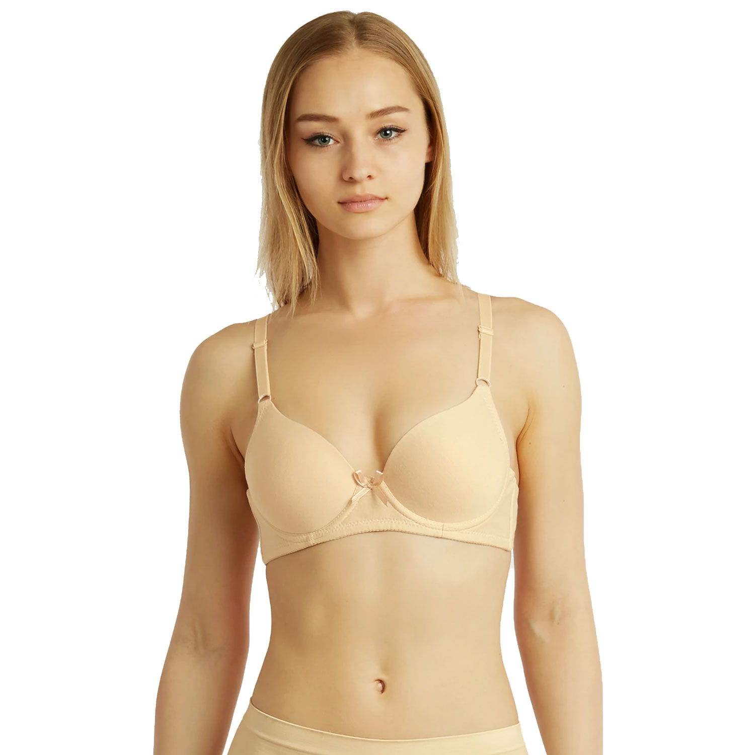 6-Pack Ladies Full Cup Plain Cotton Bra