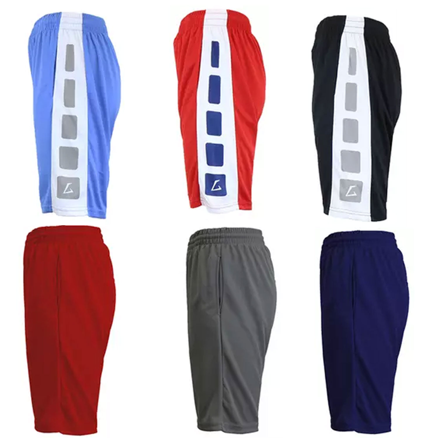 4 Pack Men's Moisture Wicking Assorted Performance Active Shorts