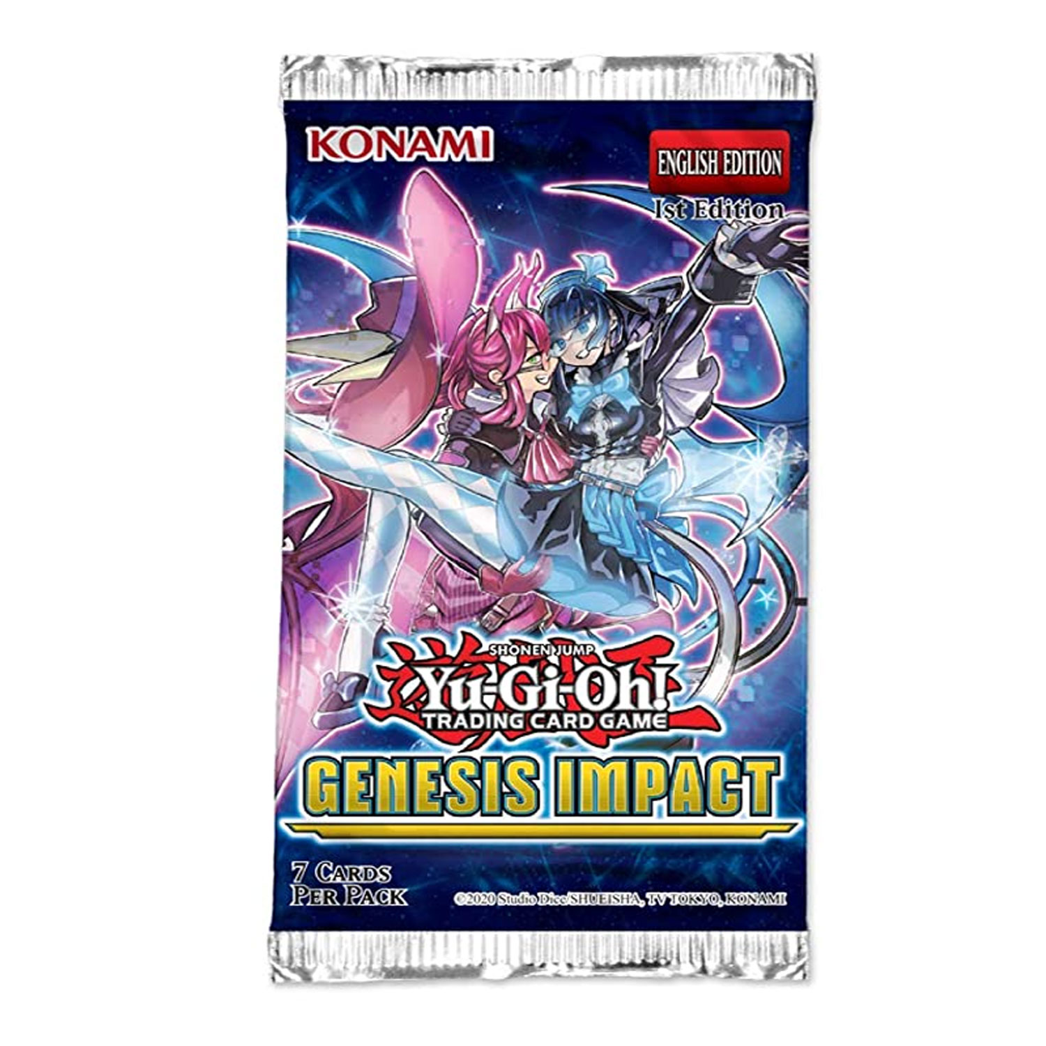 6 Packs Yu-Gi-Oh Tag Genesis Impact 1st Edition Blister Packs