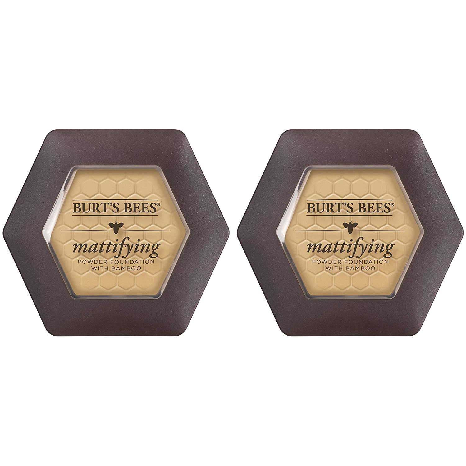 2 Pack 100% Natural Mattifying Powder Foundation Bamboo