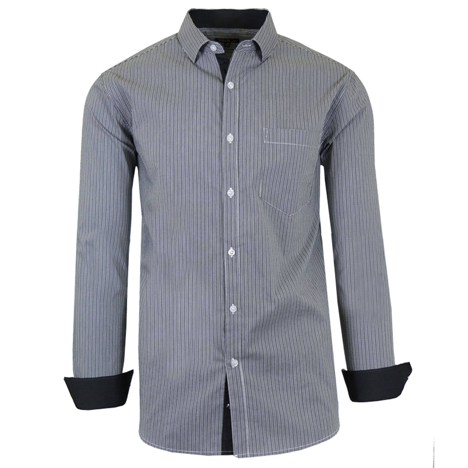 Men's Long Sleeve Printed Stretch Dress Shirts