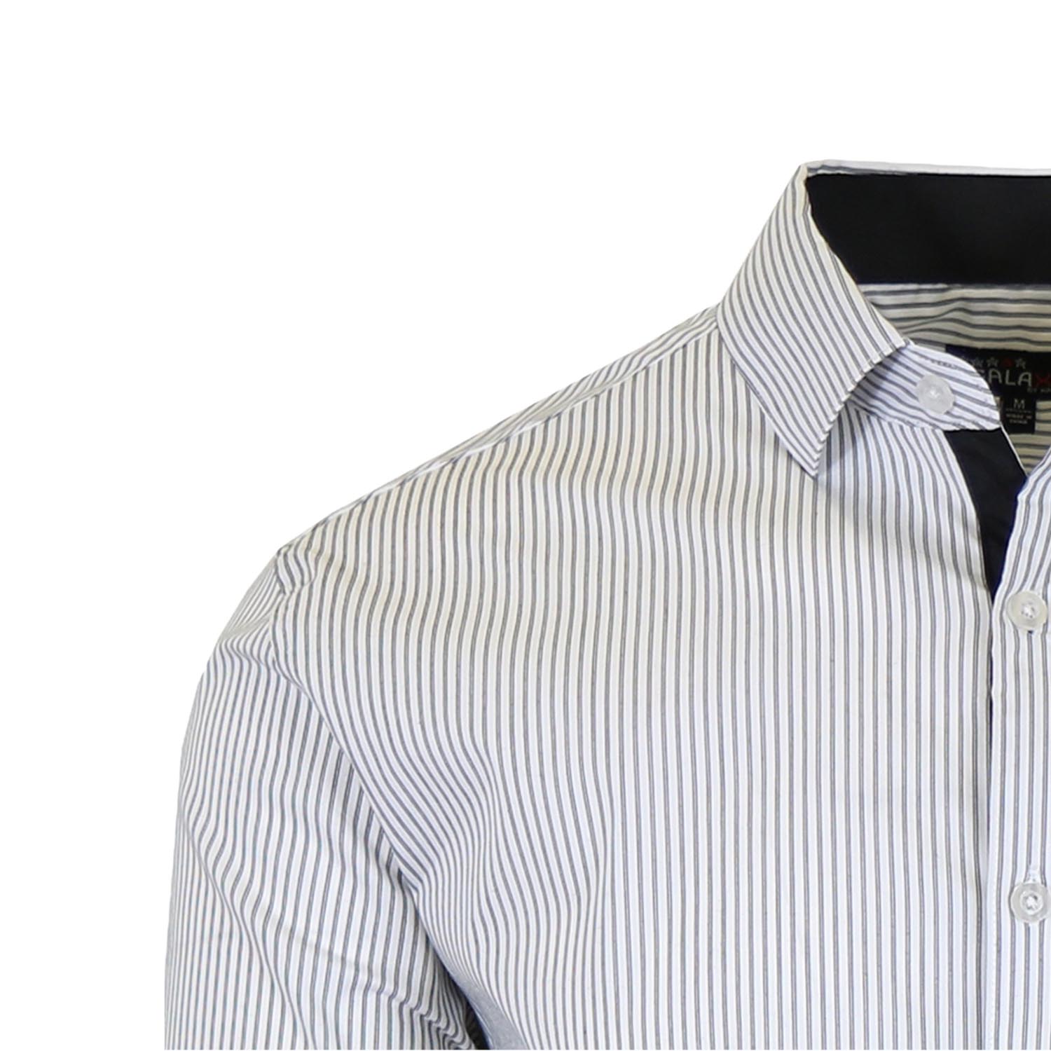 Men's Long Sleeve Printed Stretch Dress Shirts