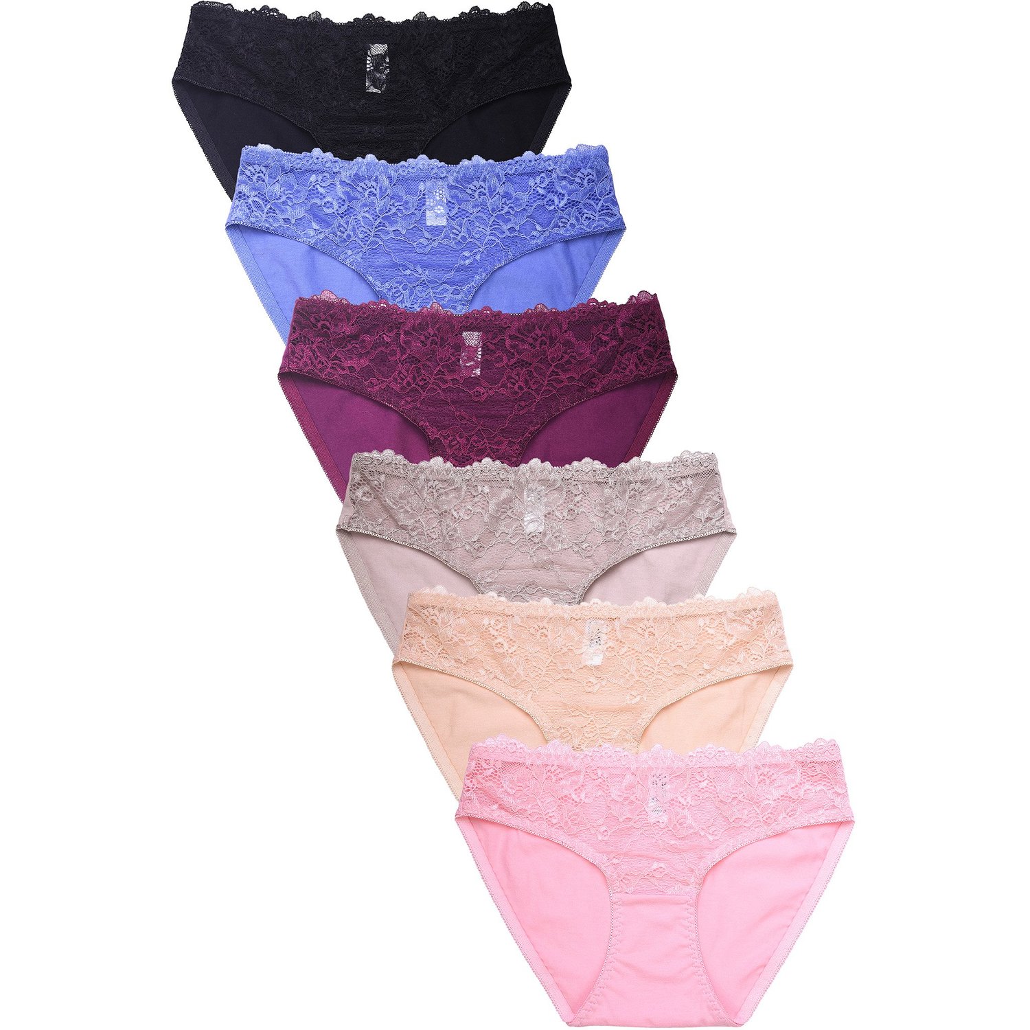 12 Pack Mamia Cotton Bikini Panty