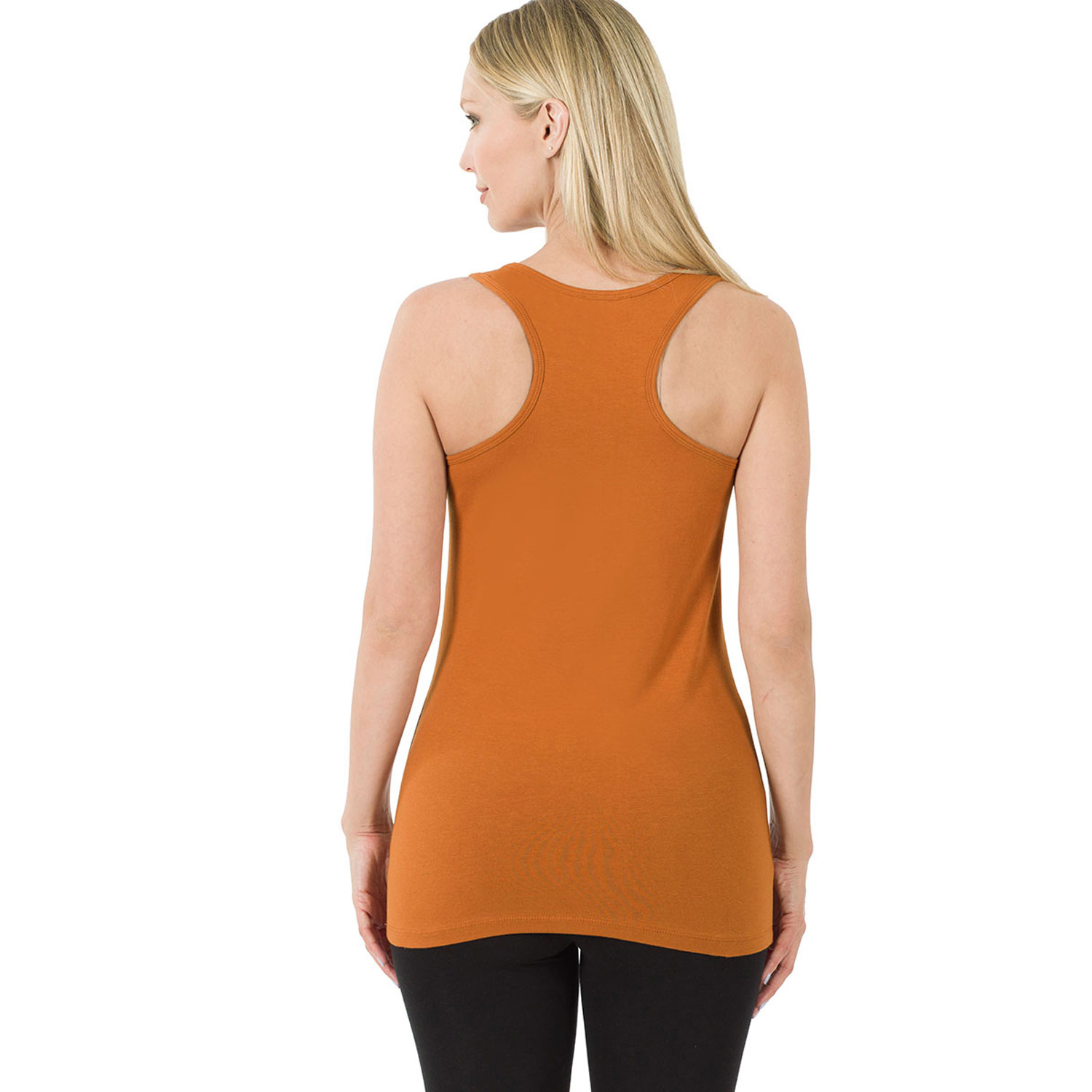 Cotton Spandex Racerback Tank Top