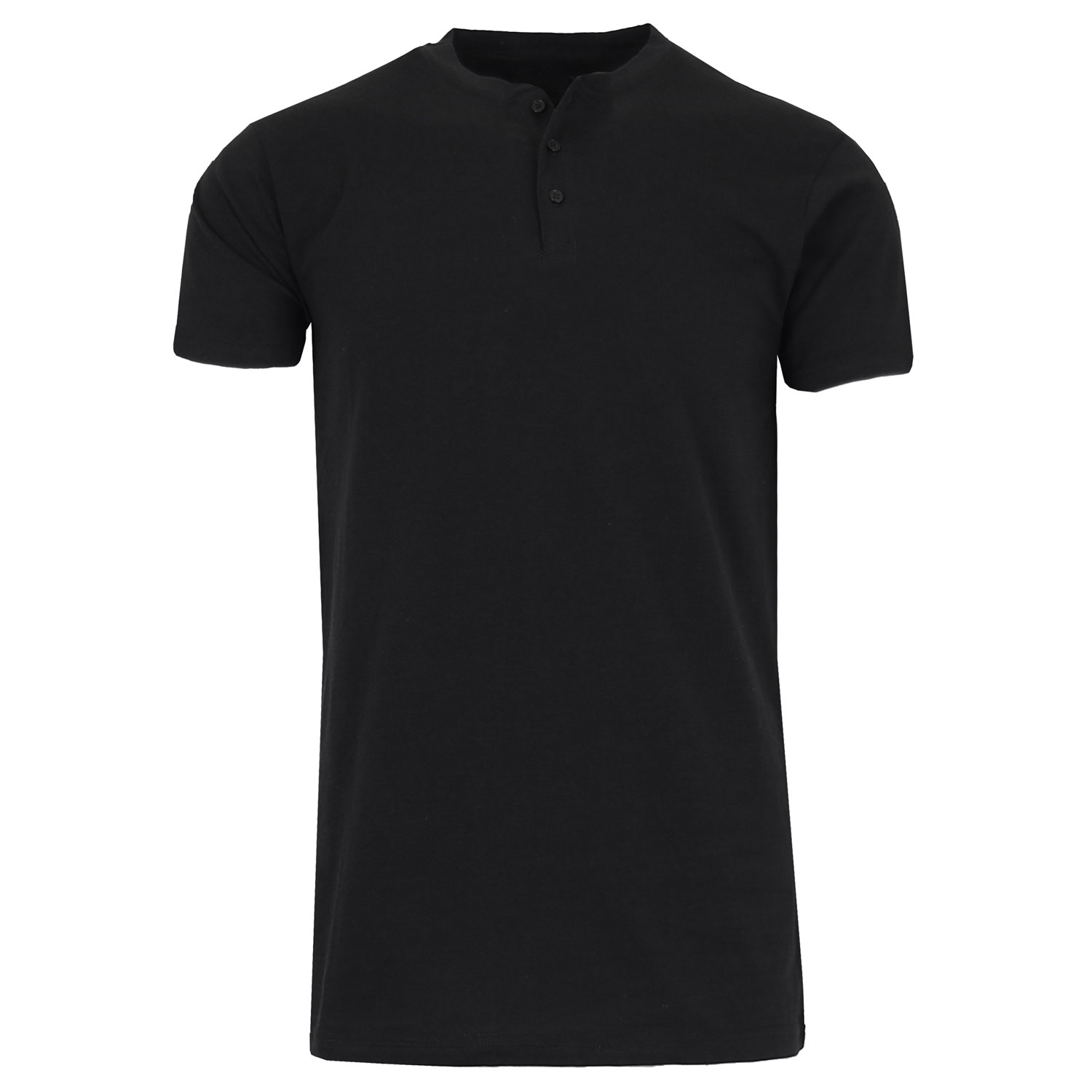 Men's Slim Fitting Short Sleeve Henley Slub Tee