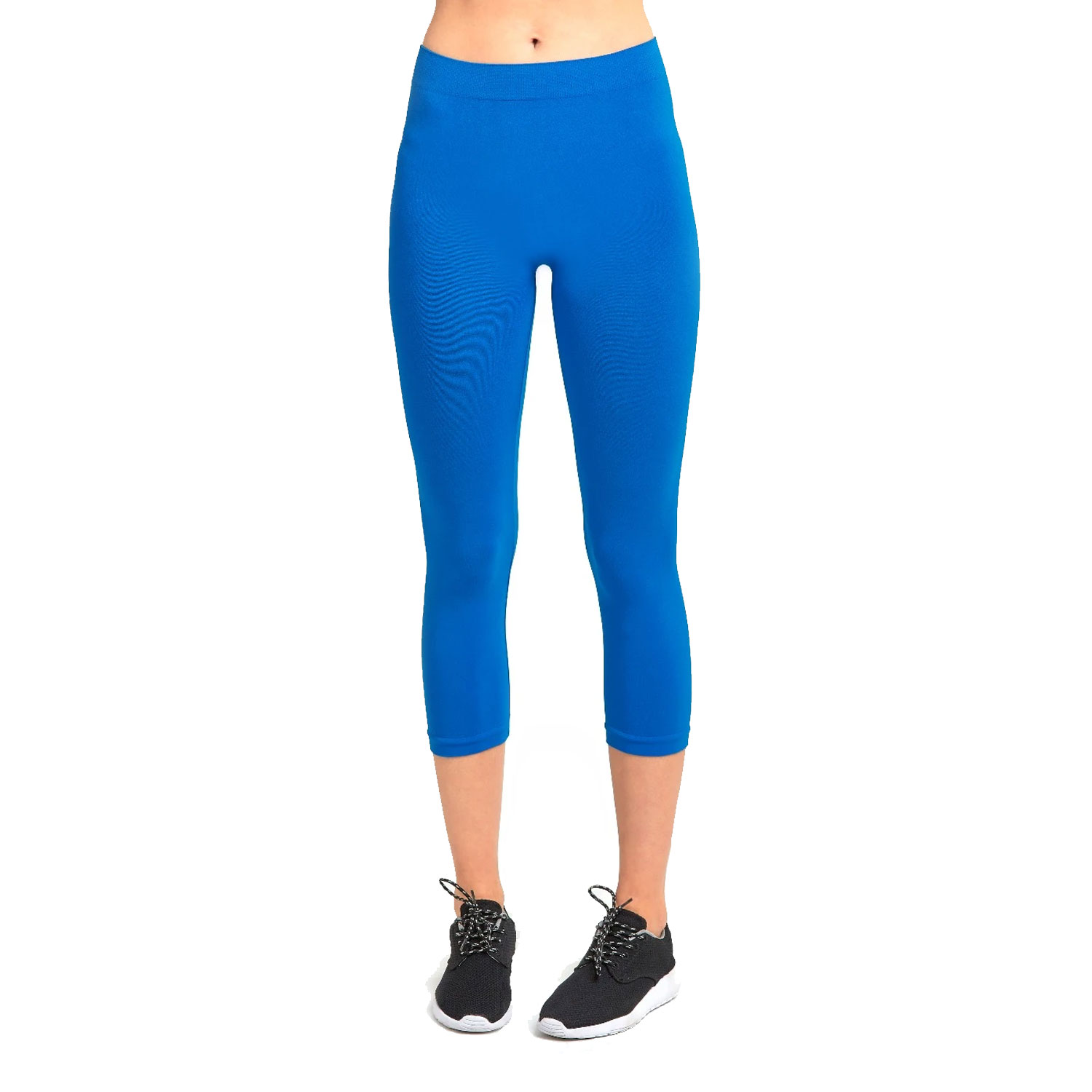 6 Pack Ladies Nylon Capri Leggings