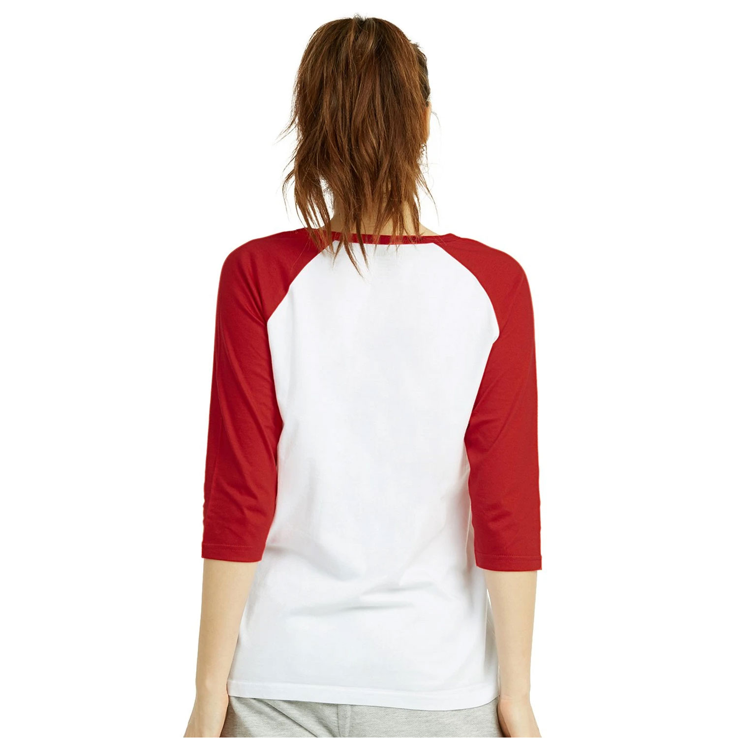 Baseball Tee for Women's - 100% Cotton