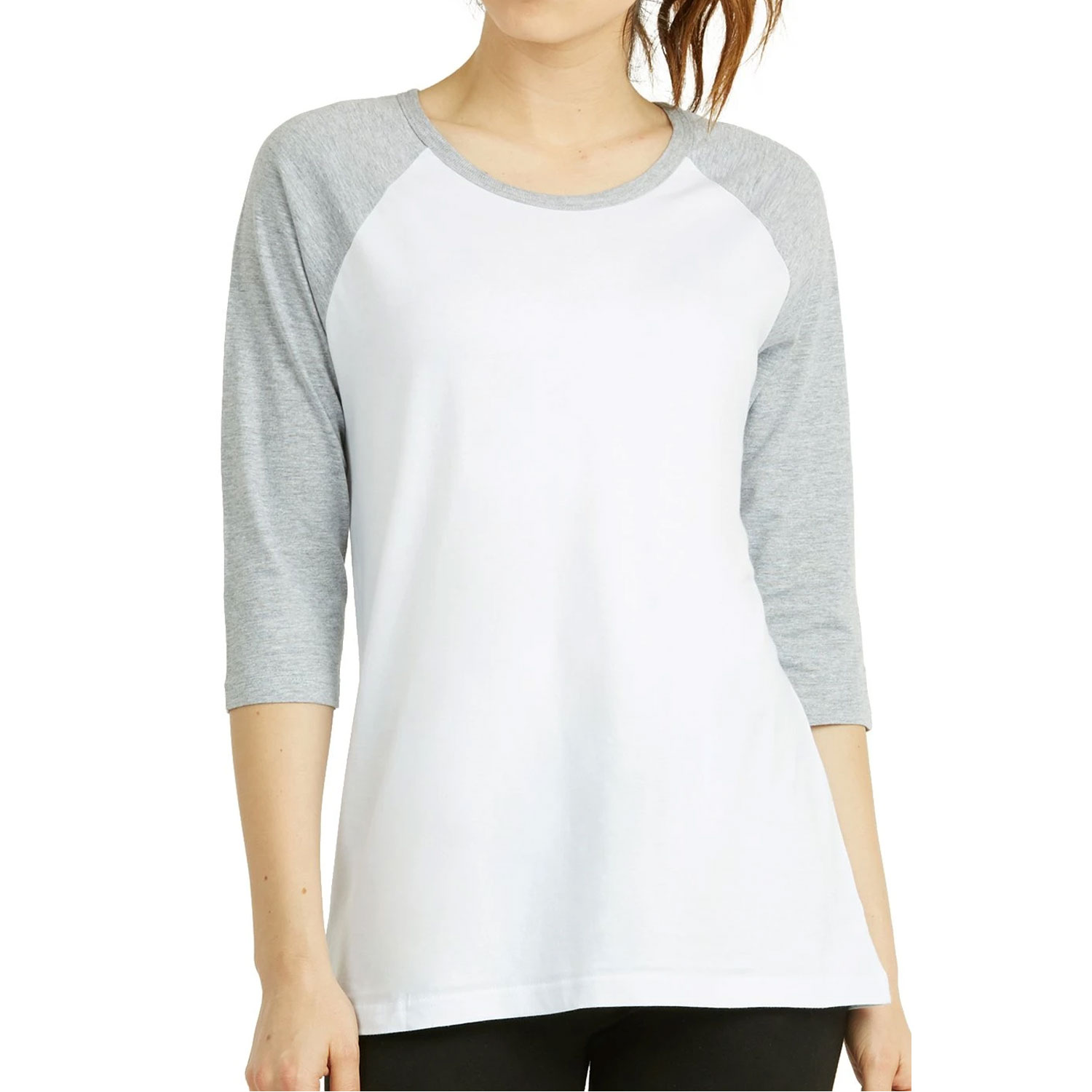 Baseball Tee for Women's - 100% Cotton