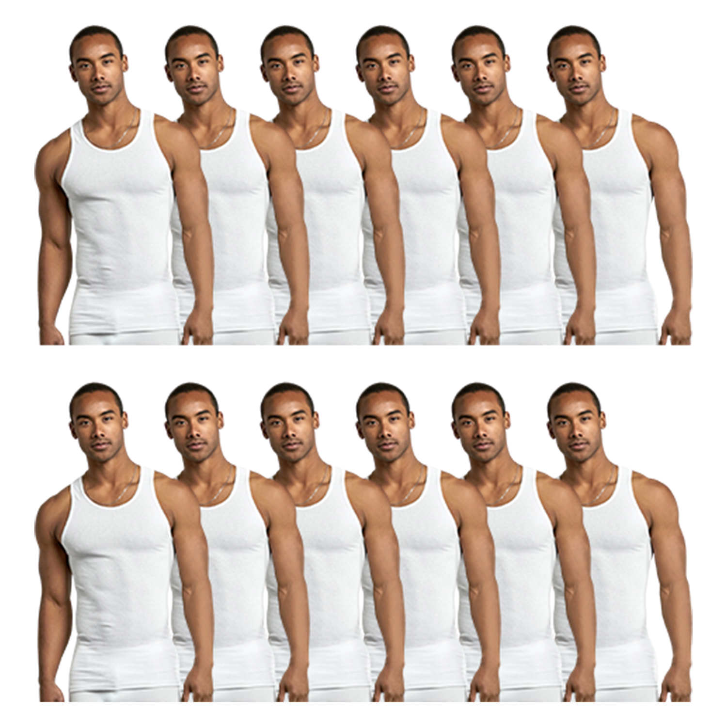 Men Cotton Undershirt Pack Of 6 Or 12