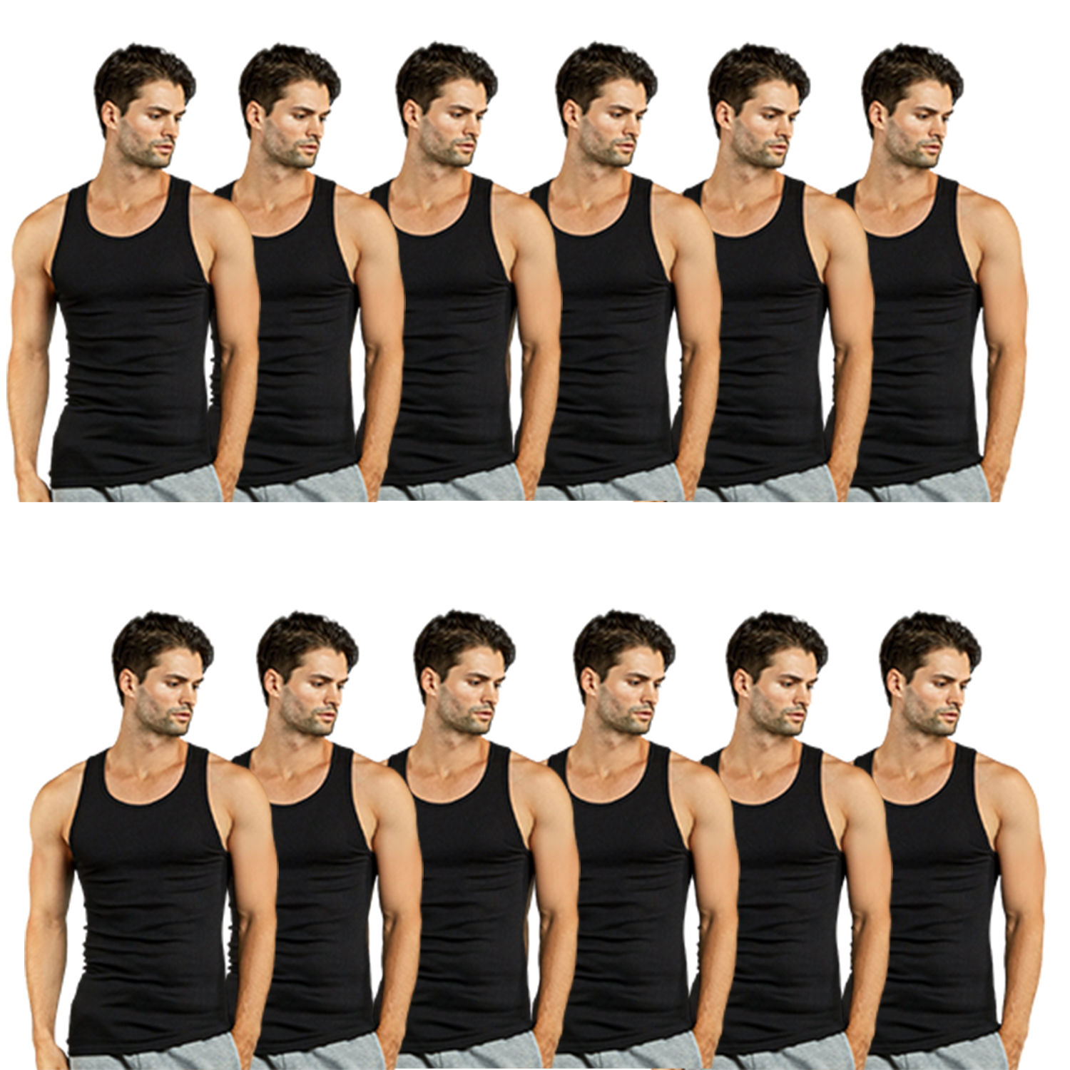 Men Cotton Undershirt Pack Of 6 Or 12